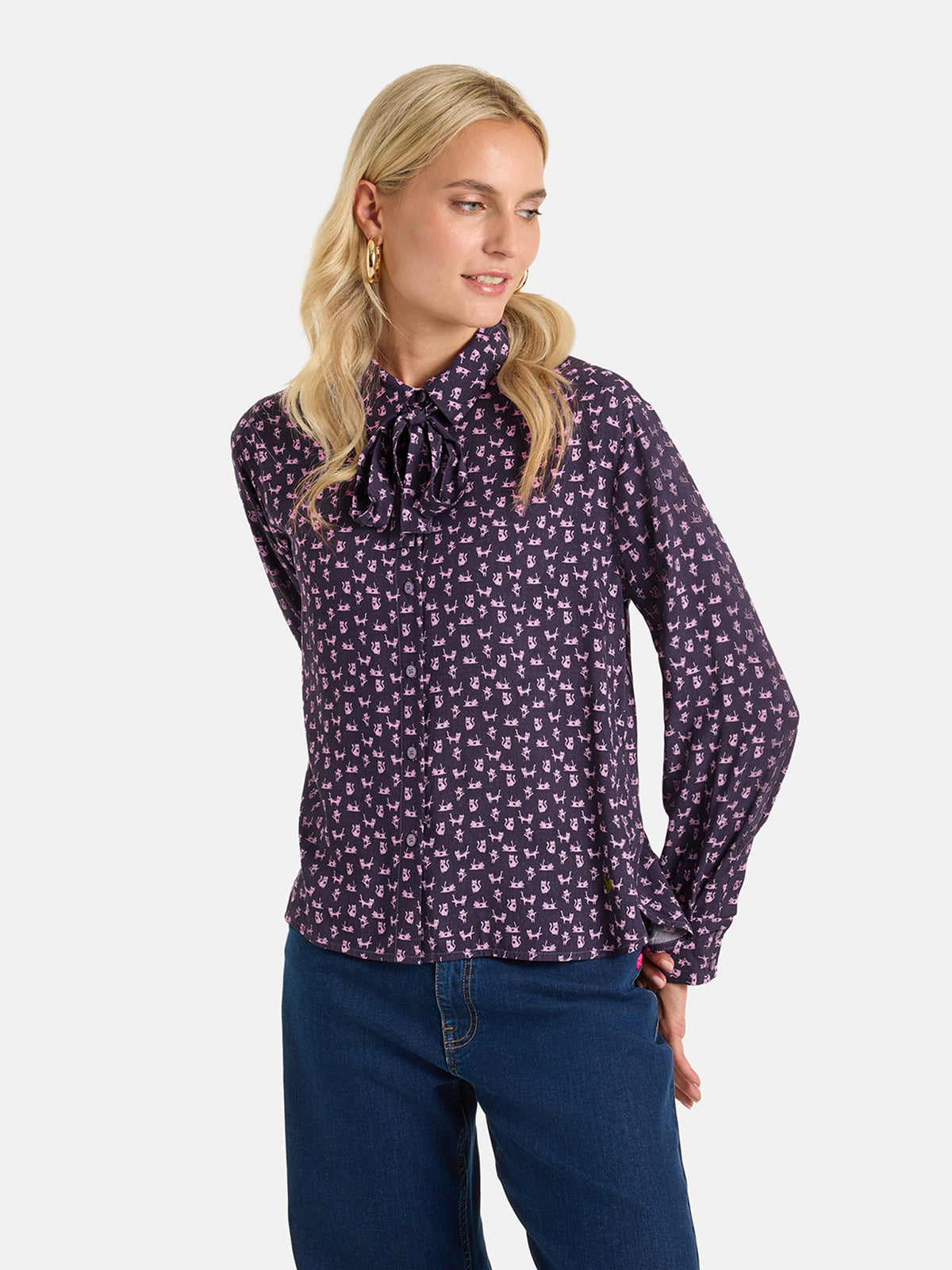 Bluse "KissaL" aus Viskose