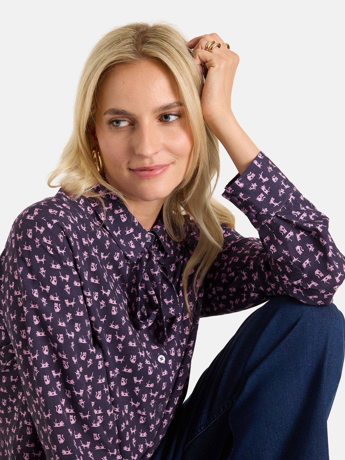 Bluse "KissaL" aus Viskose