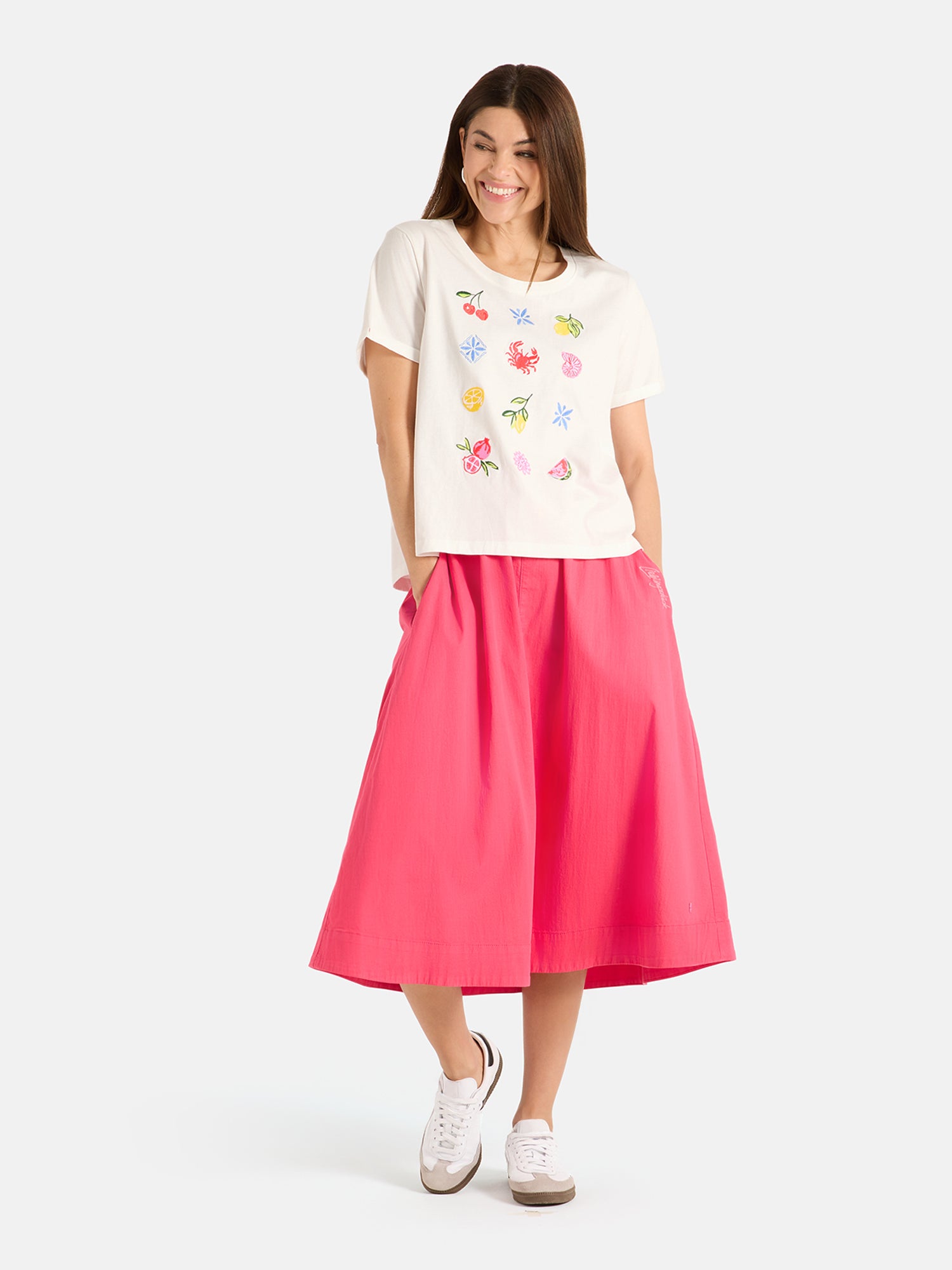 T-Shirt "LinaL" aus Baumwolle