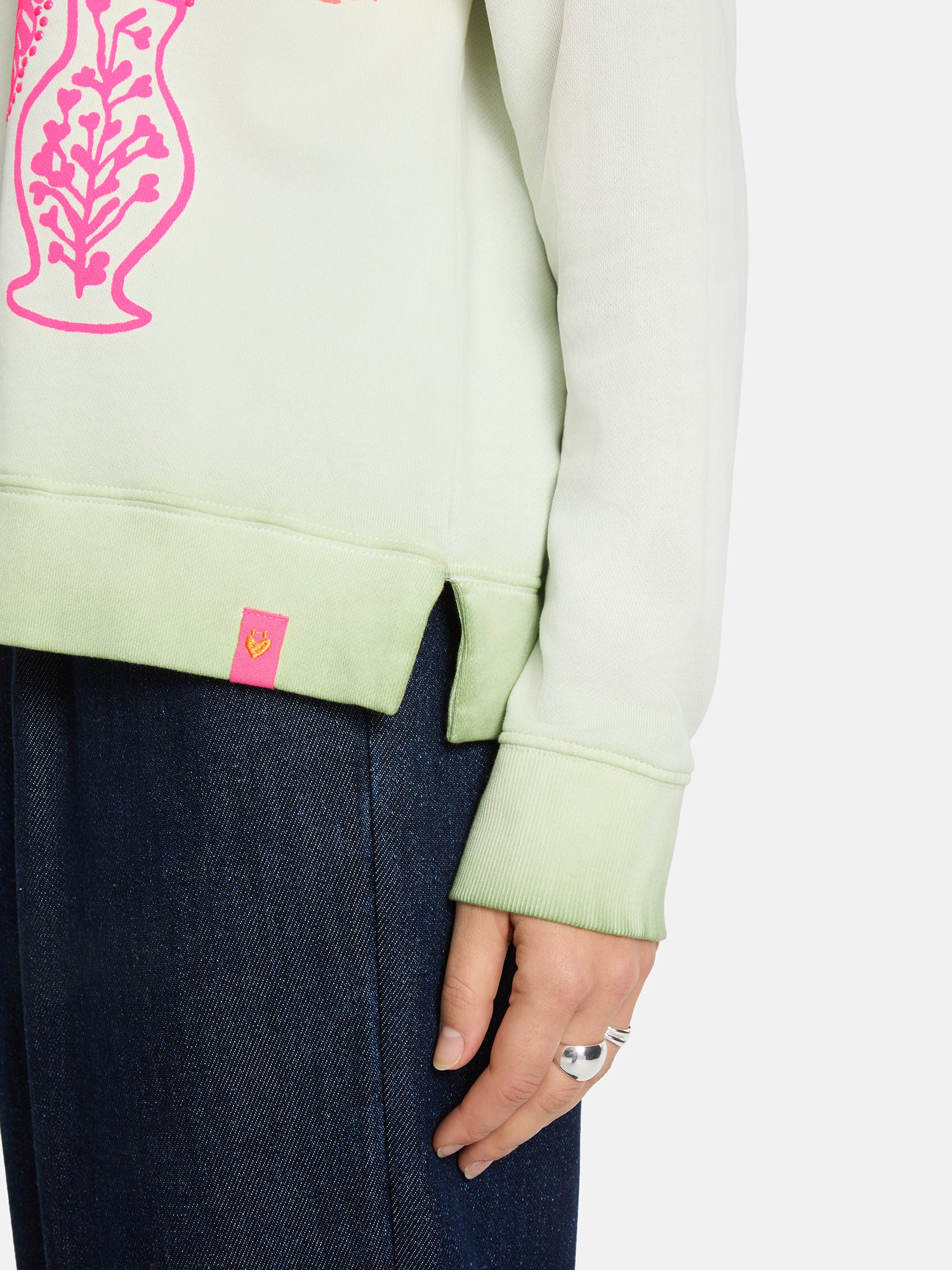 Sweatshirt "LivL" aus Baumwolle