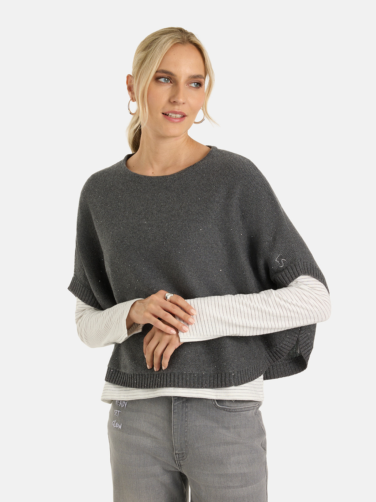 Strickcape "LuanaL" mit Kaschmir