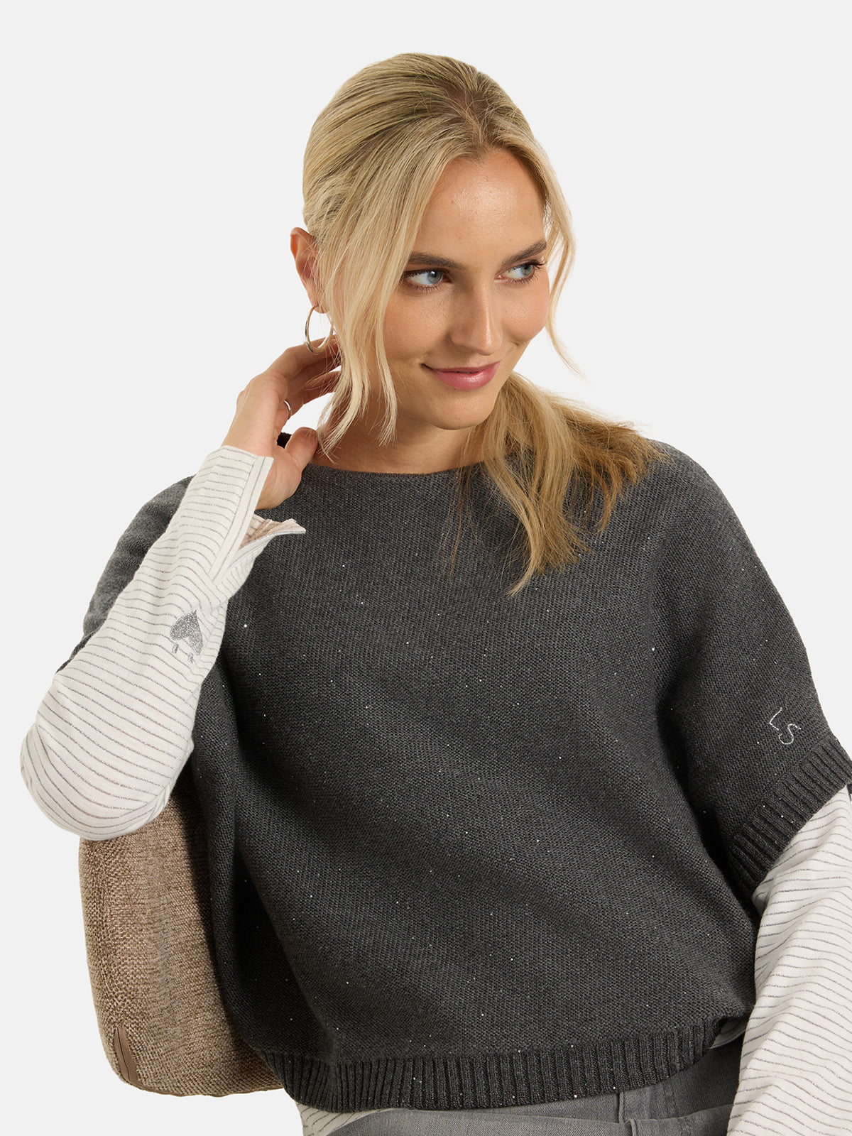 Strickcape "LuanaL" mit Kaschmir