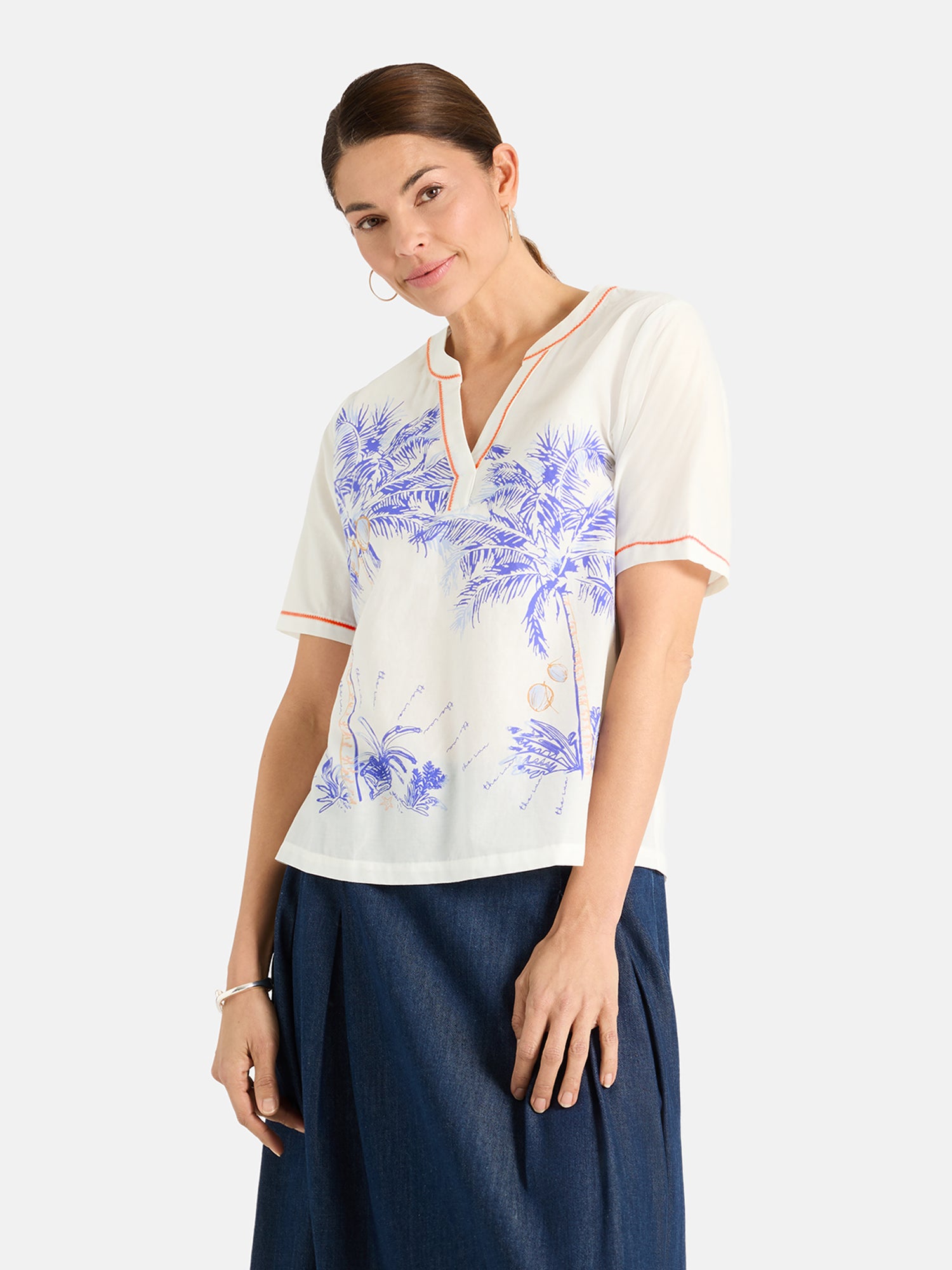 Bluse "LunaL" aus Baumwolle