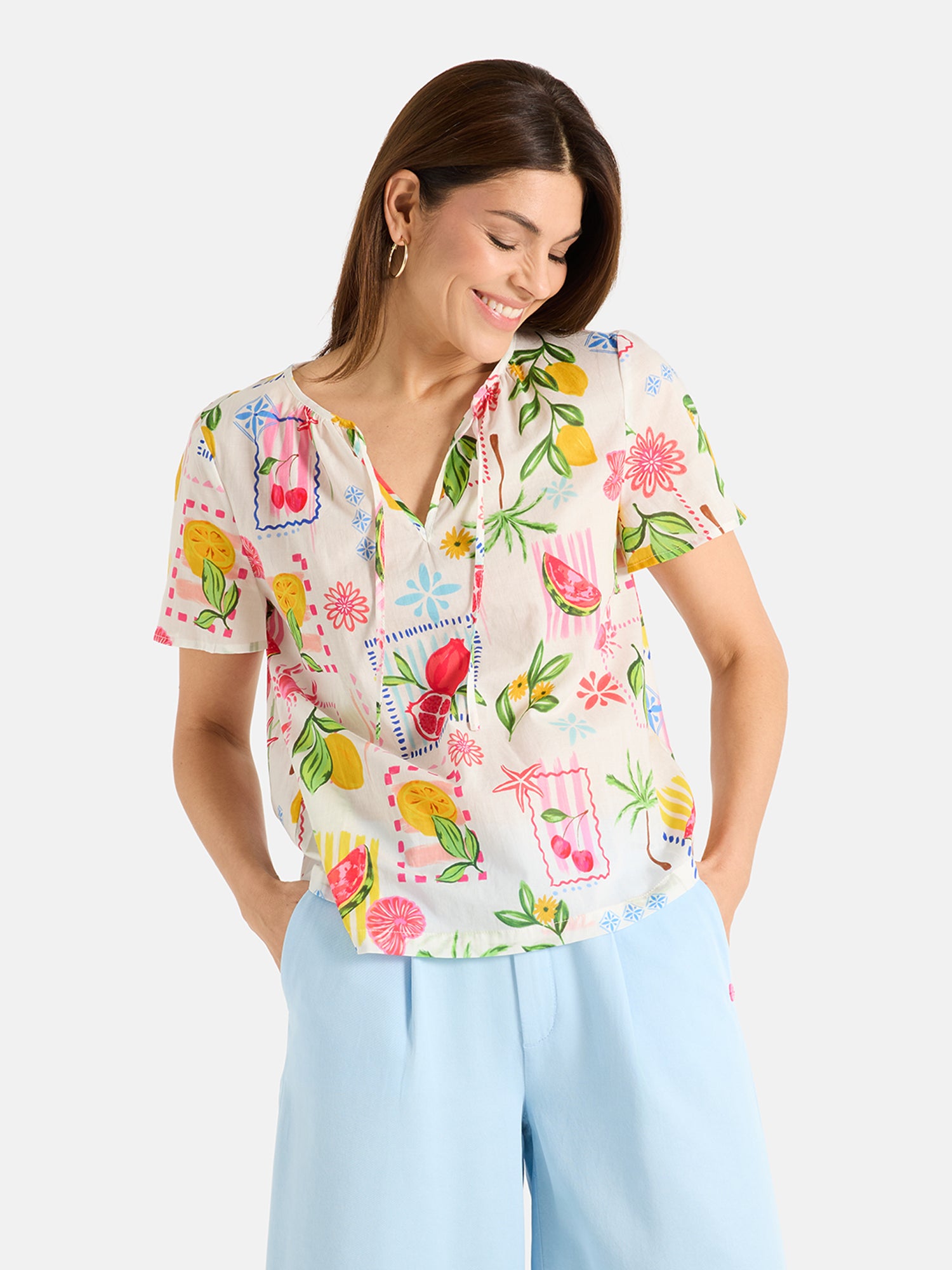 Bluse "MarcellinaL" aus Bauwolle