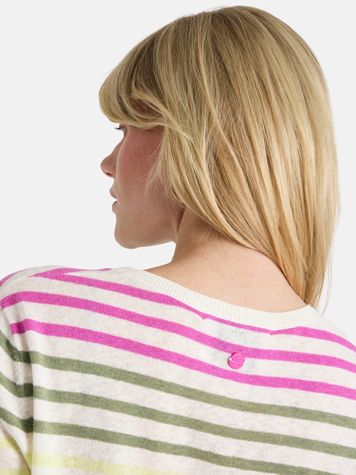 Kurzarm Strick "MarvicL" aus Baumwollmix