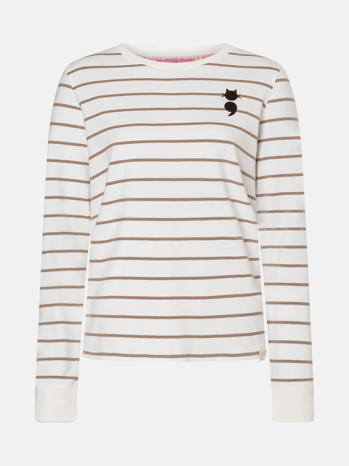 Langarmshirt "MinkyL" aus Baumwollmix