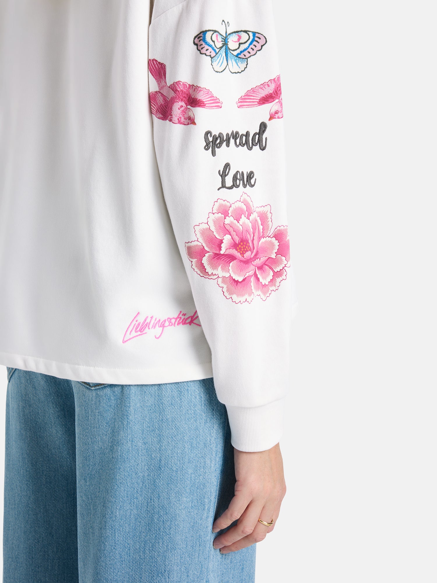 Hoodie "MioL" aus Baumwollmix