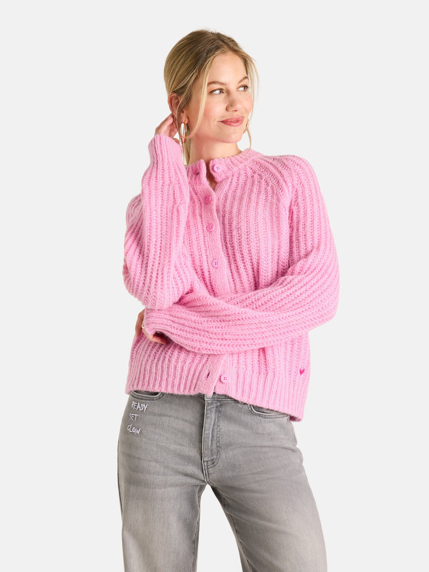Strickjacke "MizaL" aus Alpaka-Wollmix
