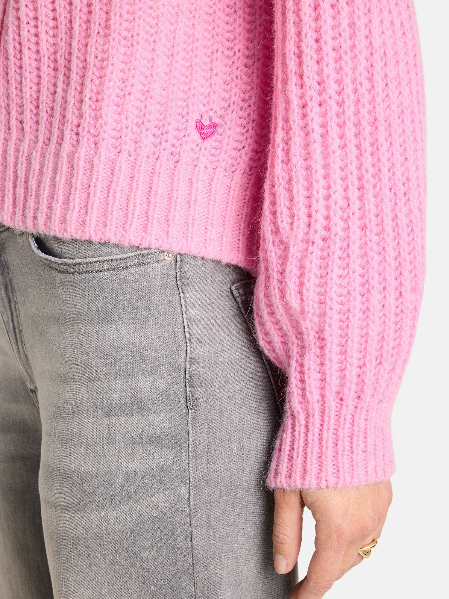 Strickjacke "MizaL" aus Alpaka-Wollmix