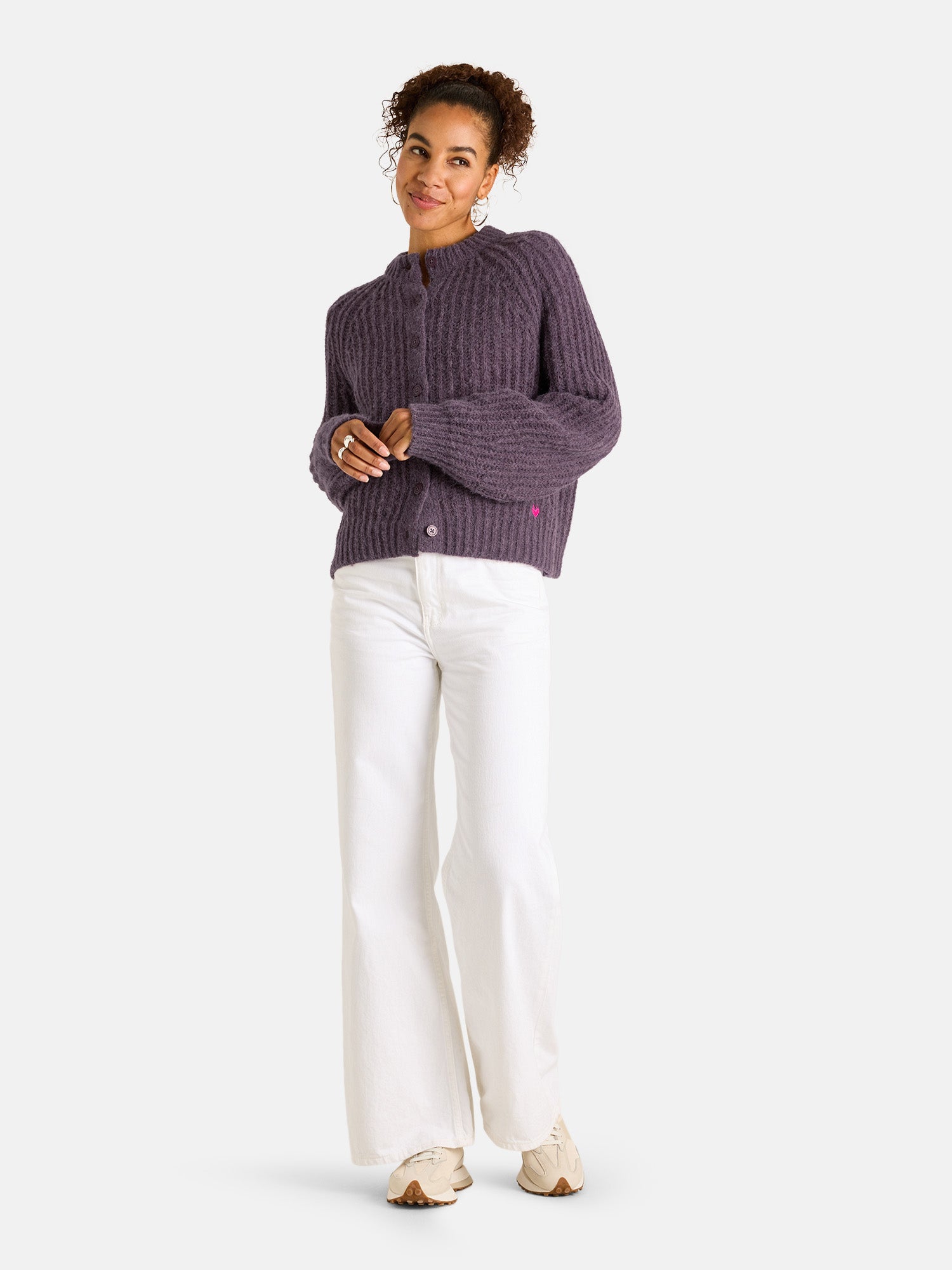 Strickjacke "MizaL" aus Alpaka-Wollmix