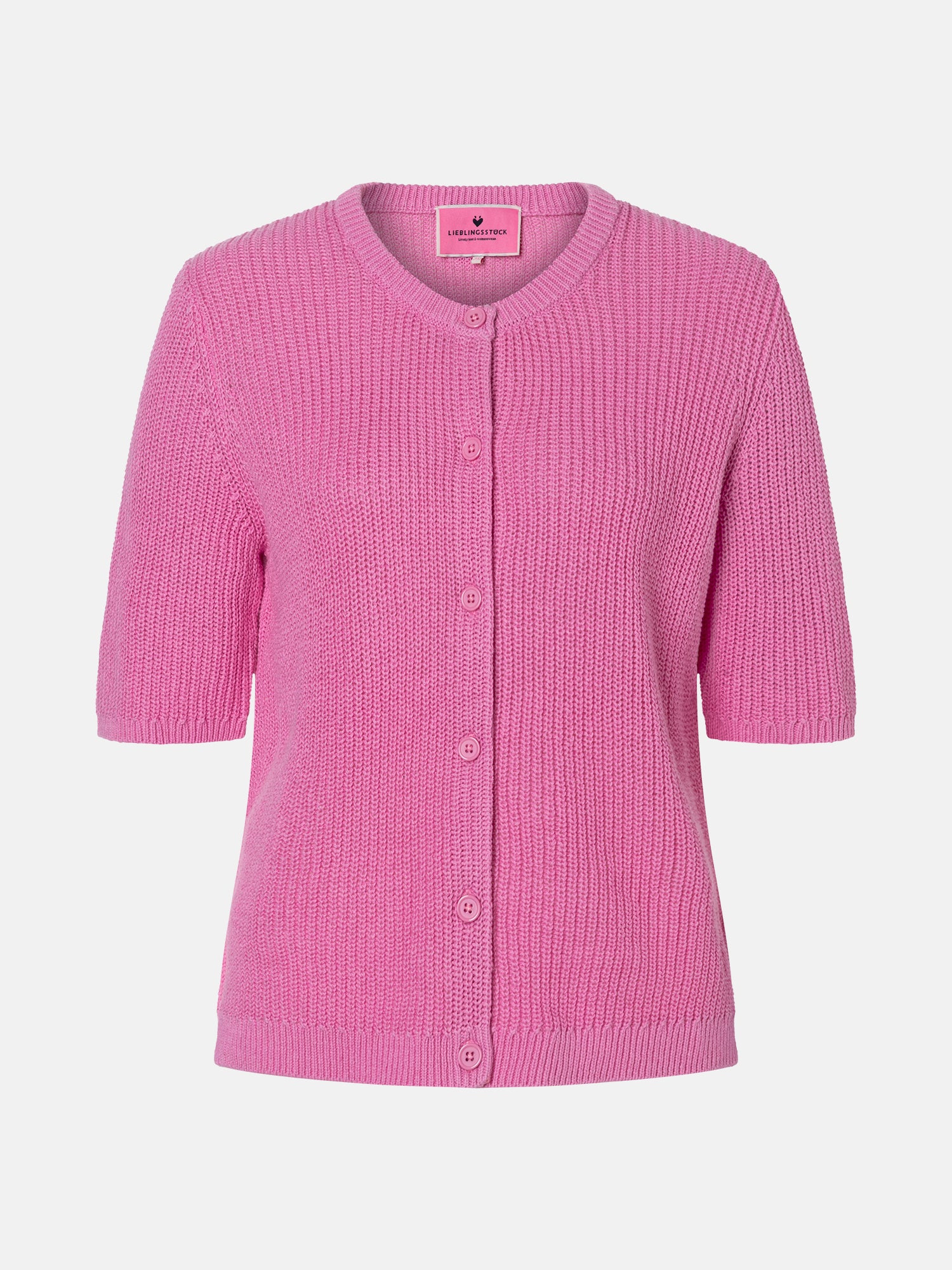 Strickjacke "NinonL" mit Leinen