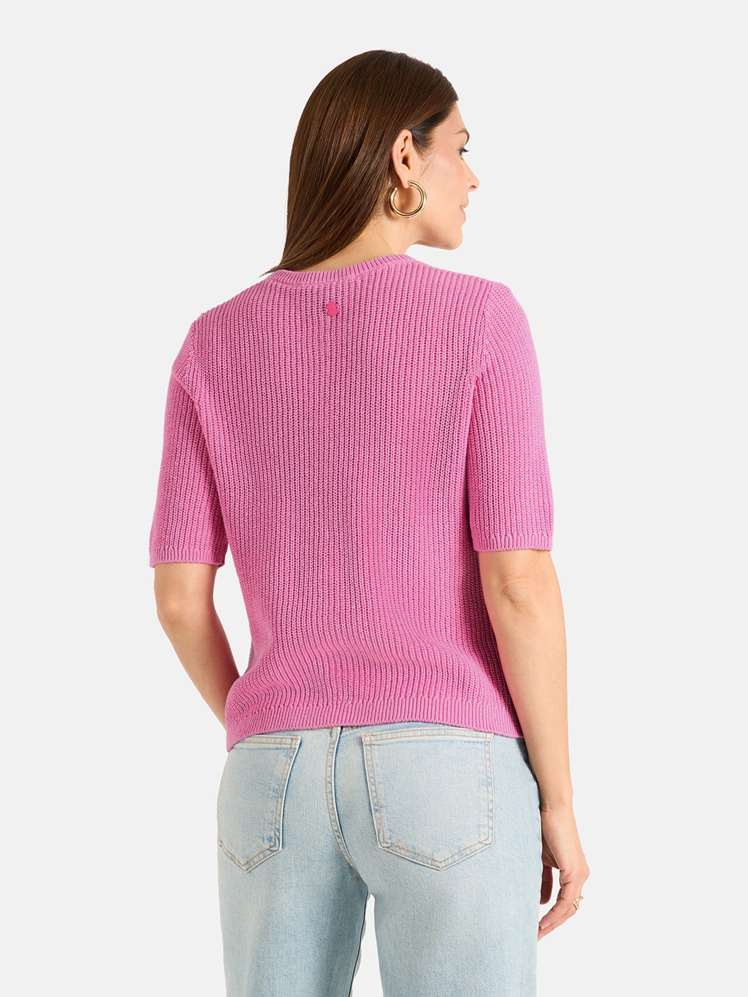 Strickjacke "NinonL" mit Leinen