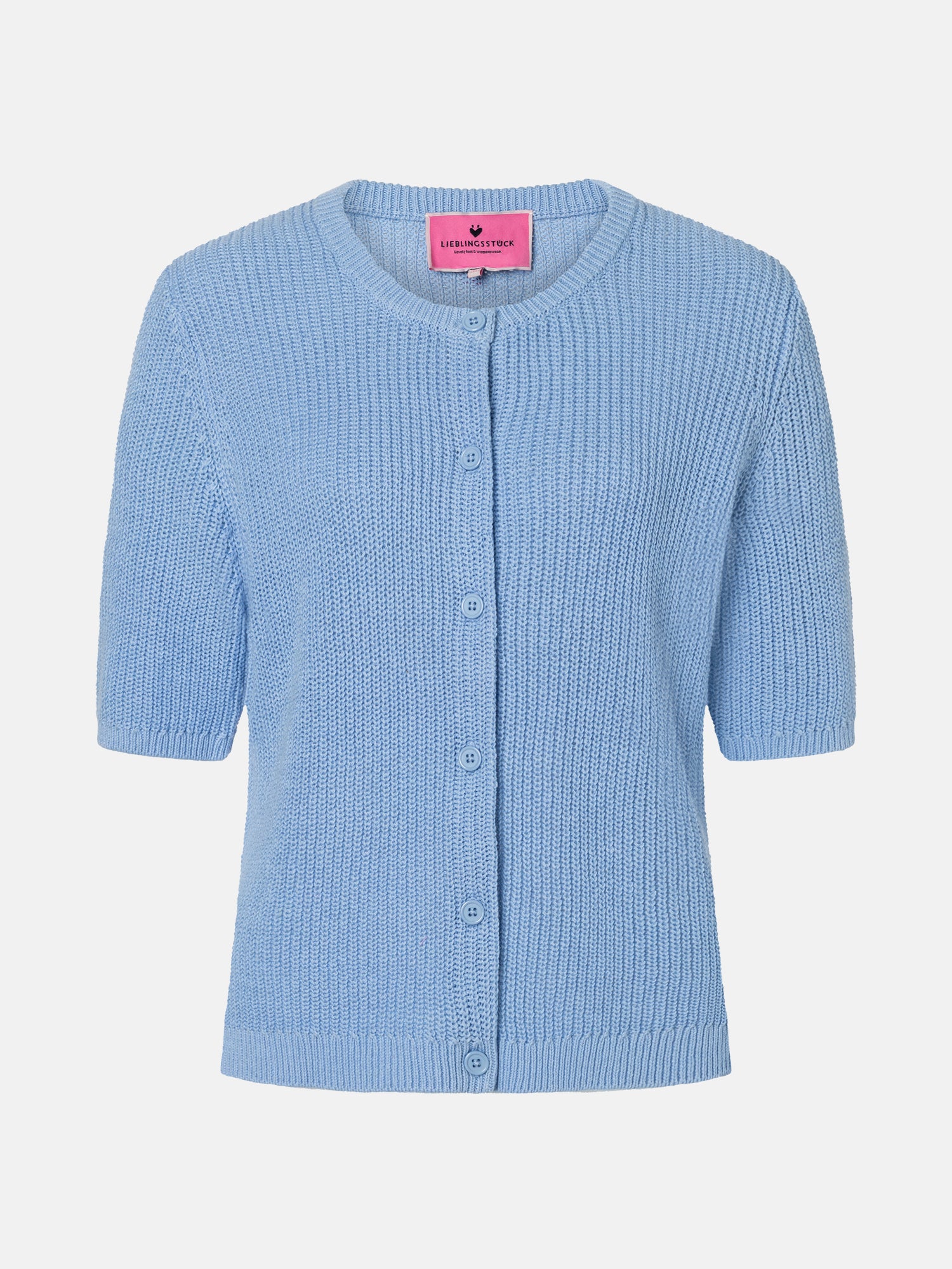 Strickjacke "NinonL" mit Leinen