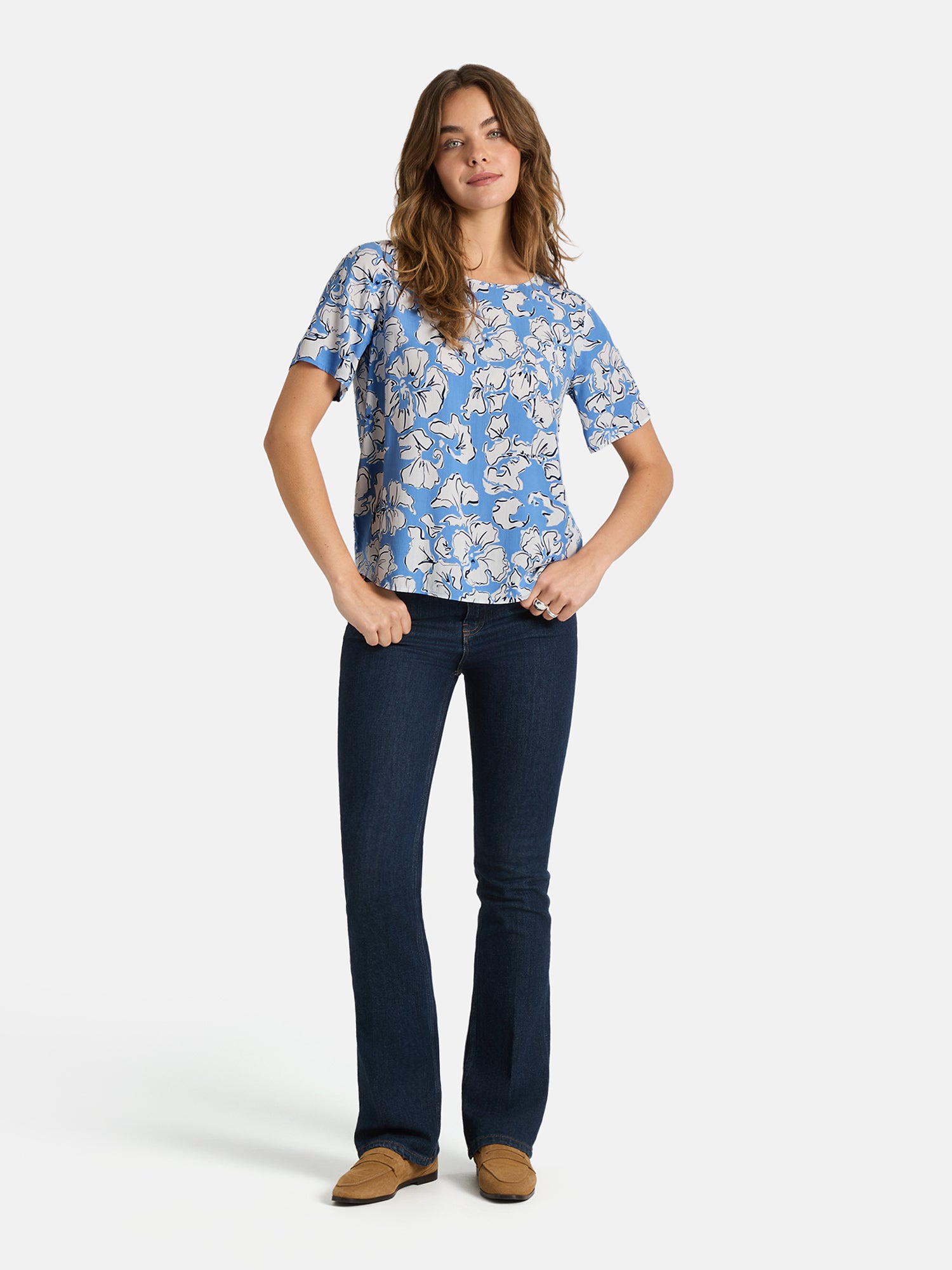 Bluse "ReneeL" aus Viskose