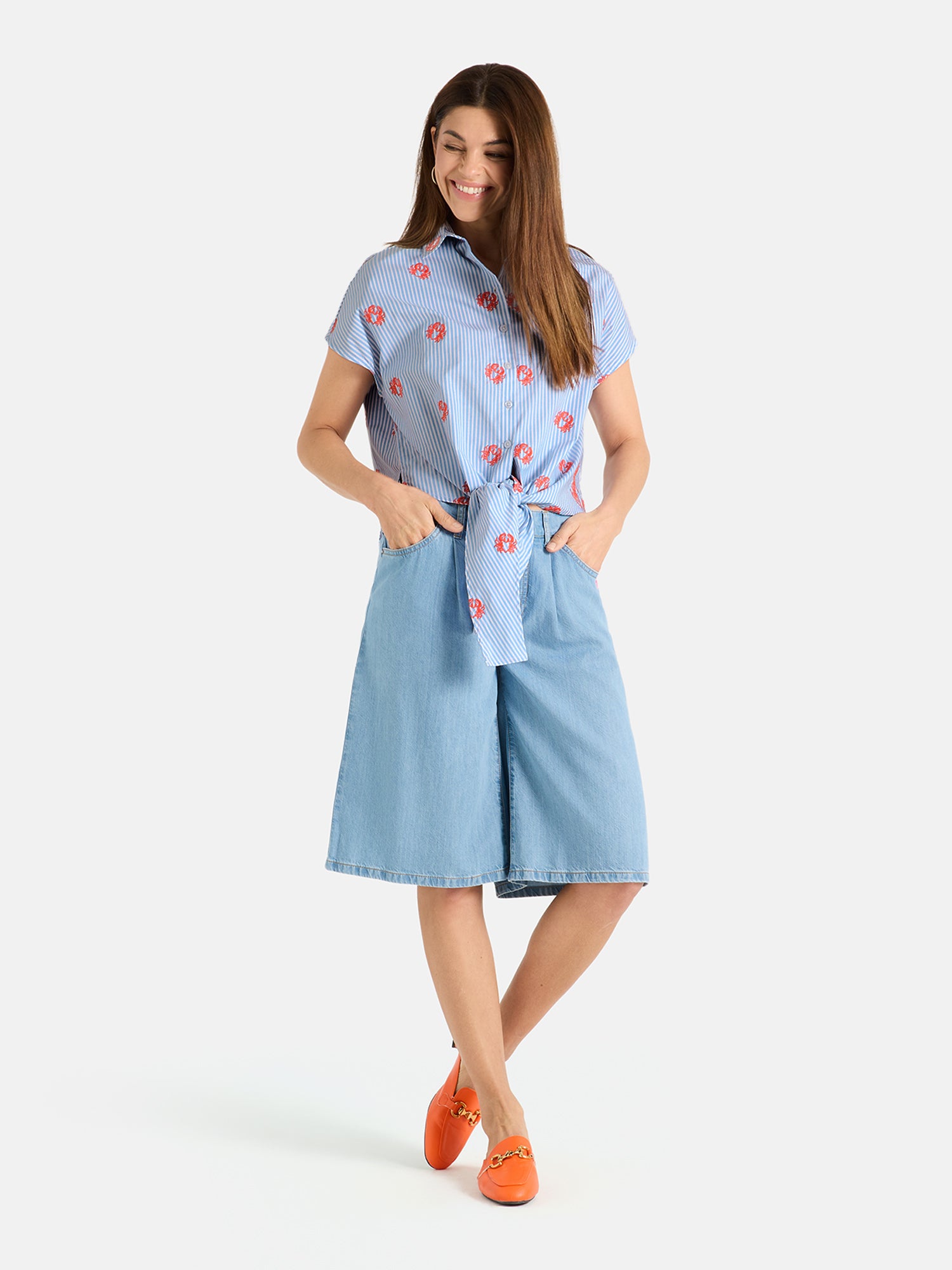 Bluse "RiyaL" aus Baumwolle