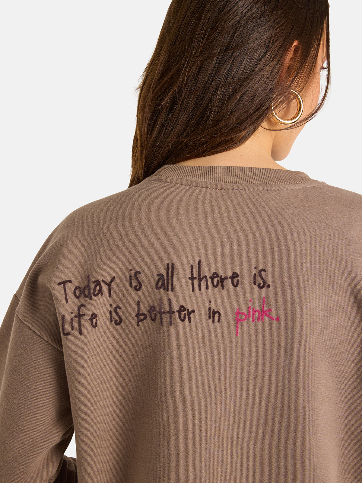 Sweatshirt "ShineL" aus Baumwollmix