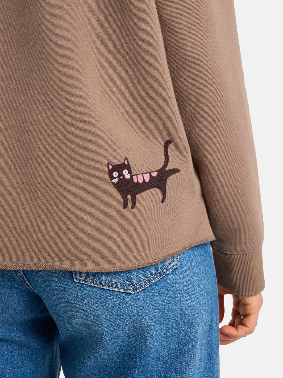 Sweatshirt "ShineL" aus Baumwollmix