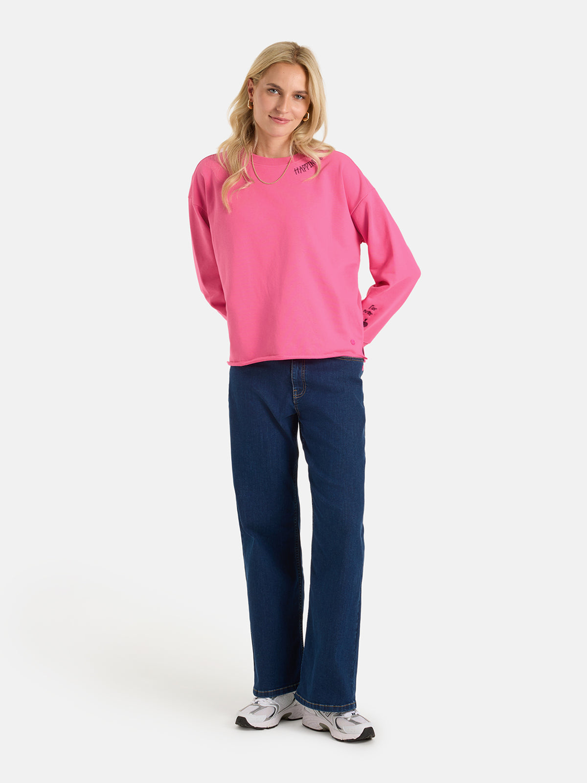 Sweatshirt "ShineL" aus Baumwollmix