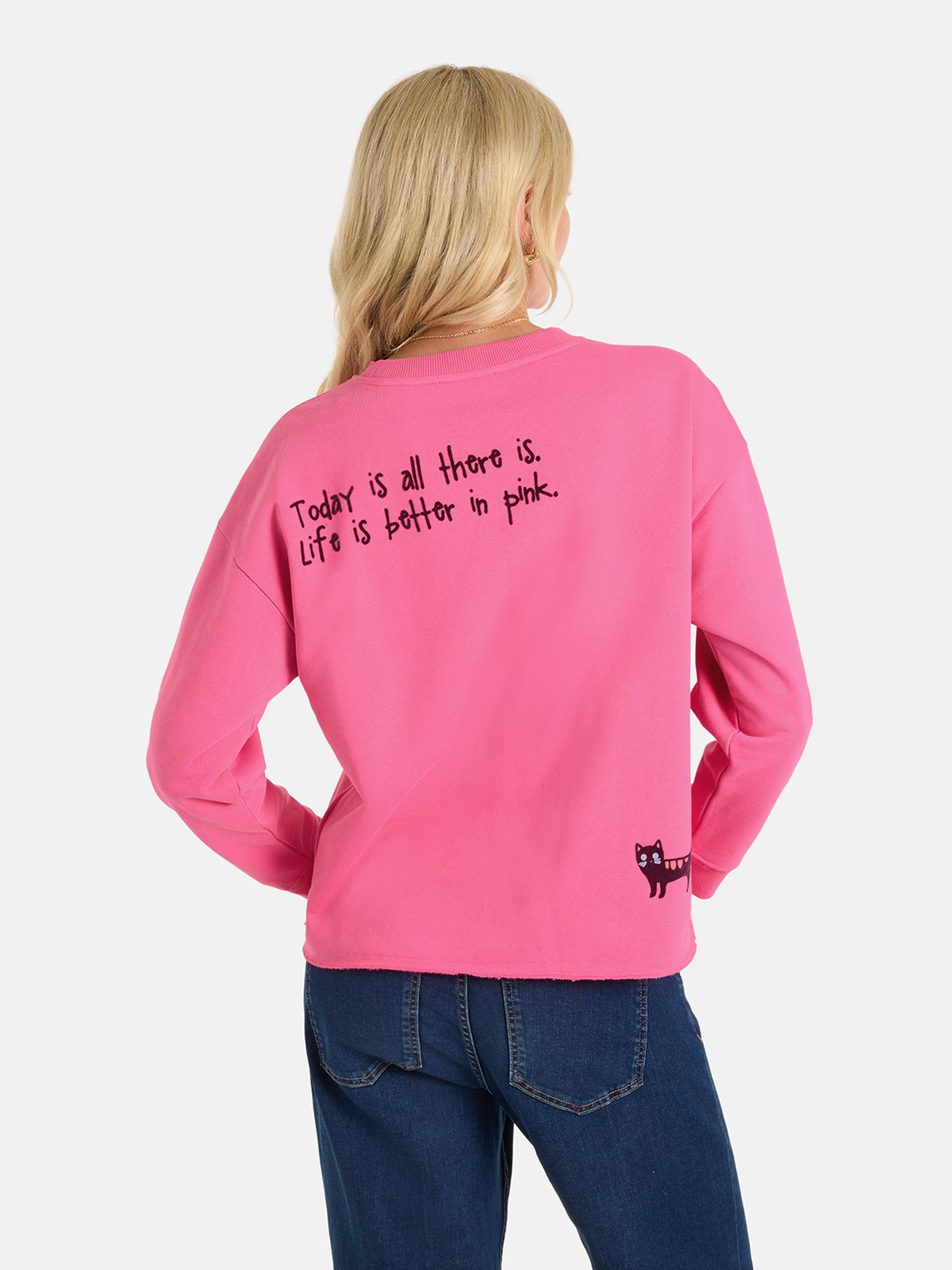 Sweatshirt "ShineL" aus Baumwollmix