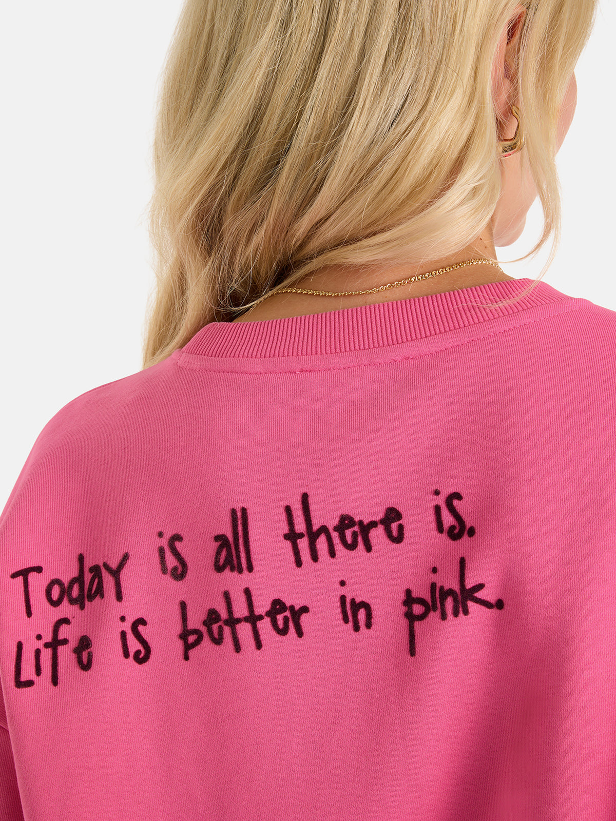 Sweatshirt "ShineL" aus Baumwollmix