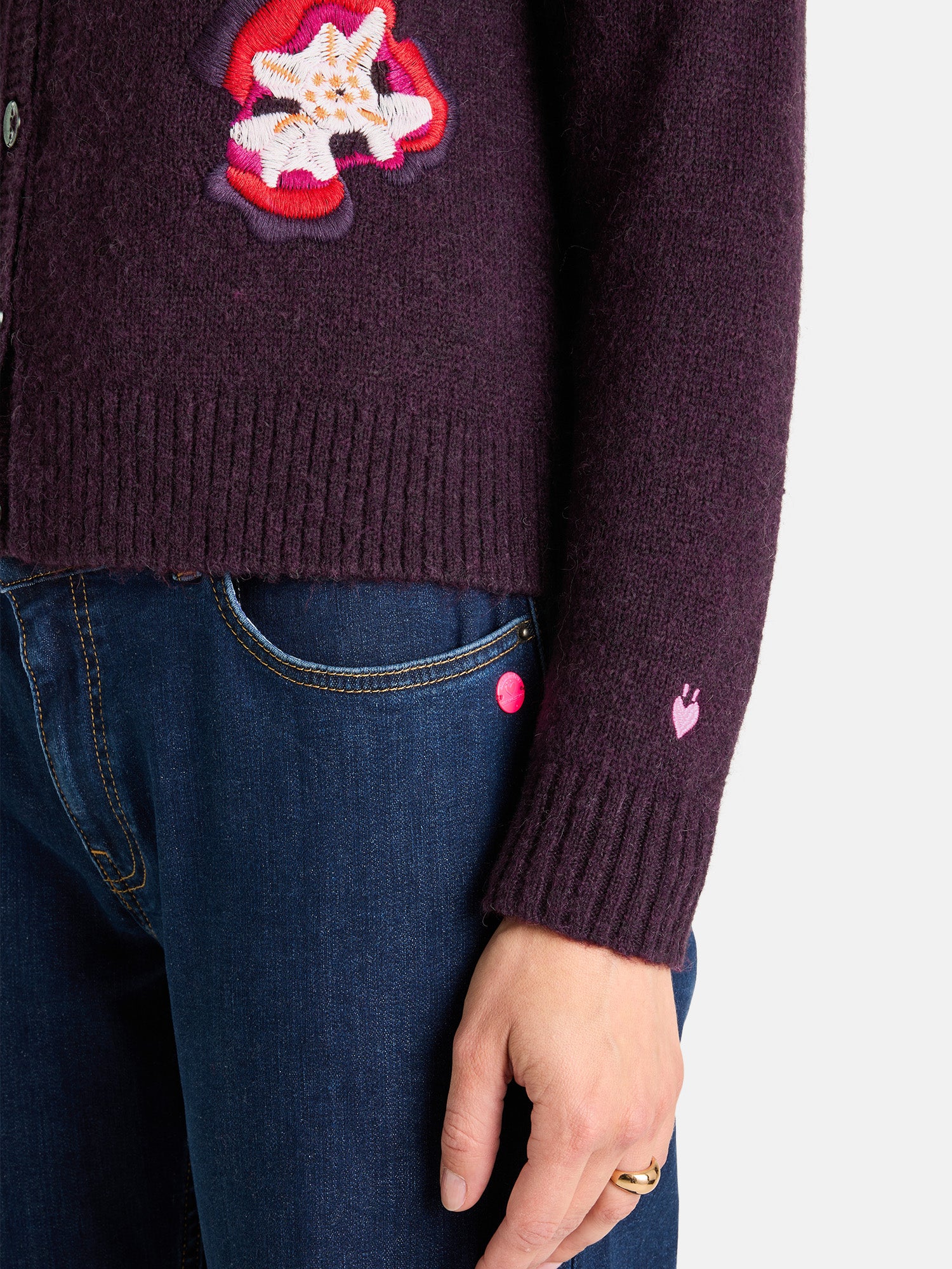 Strickjacke "SkiraL" mit Alpaka