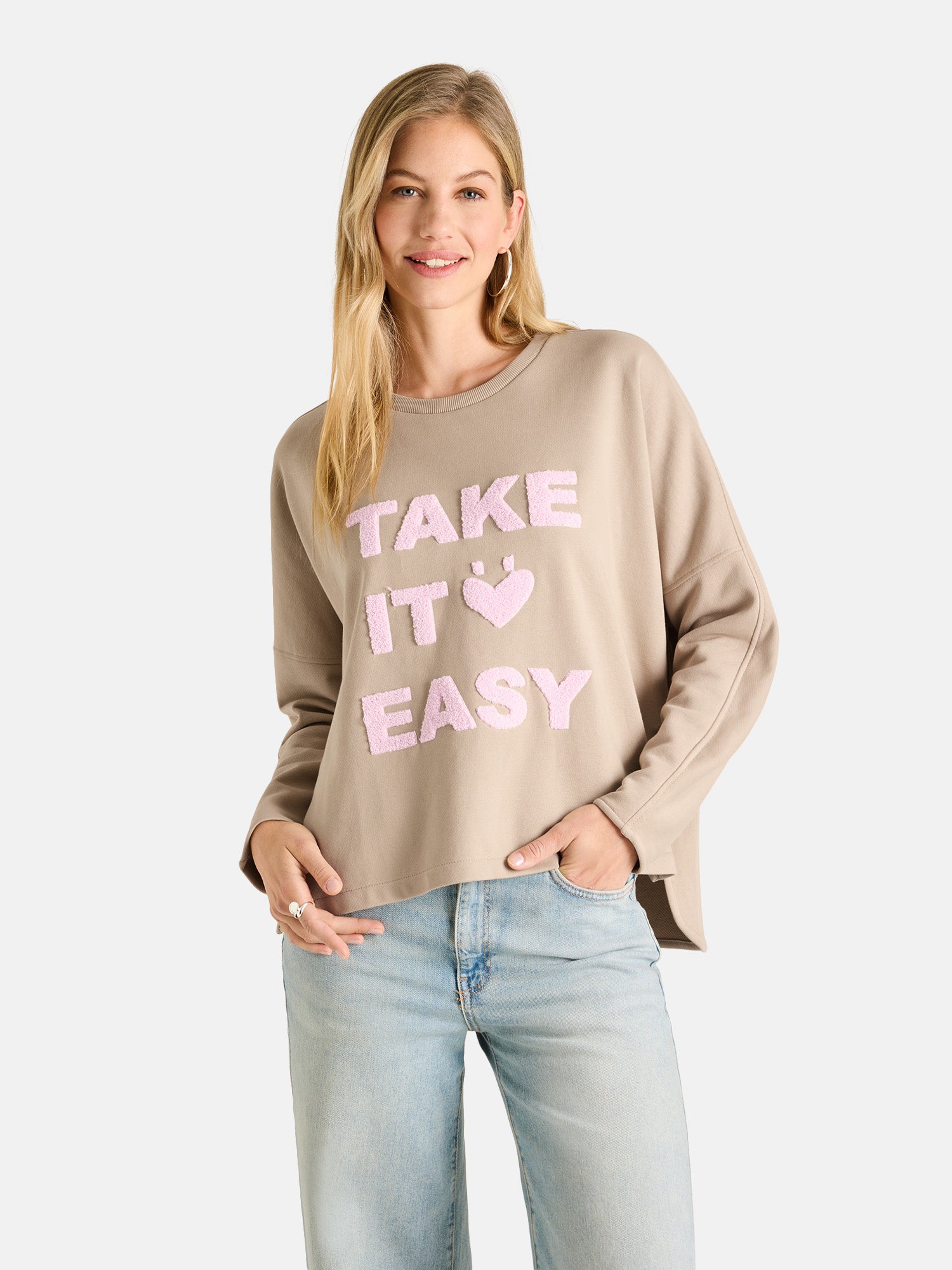Sweatshirt "SmillaL" aus Baumwollmix
