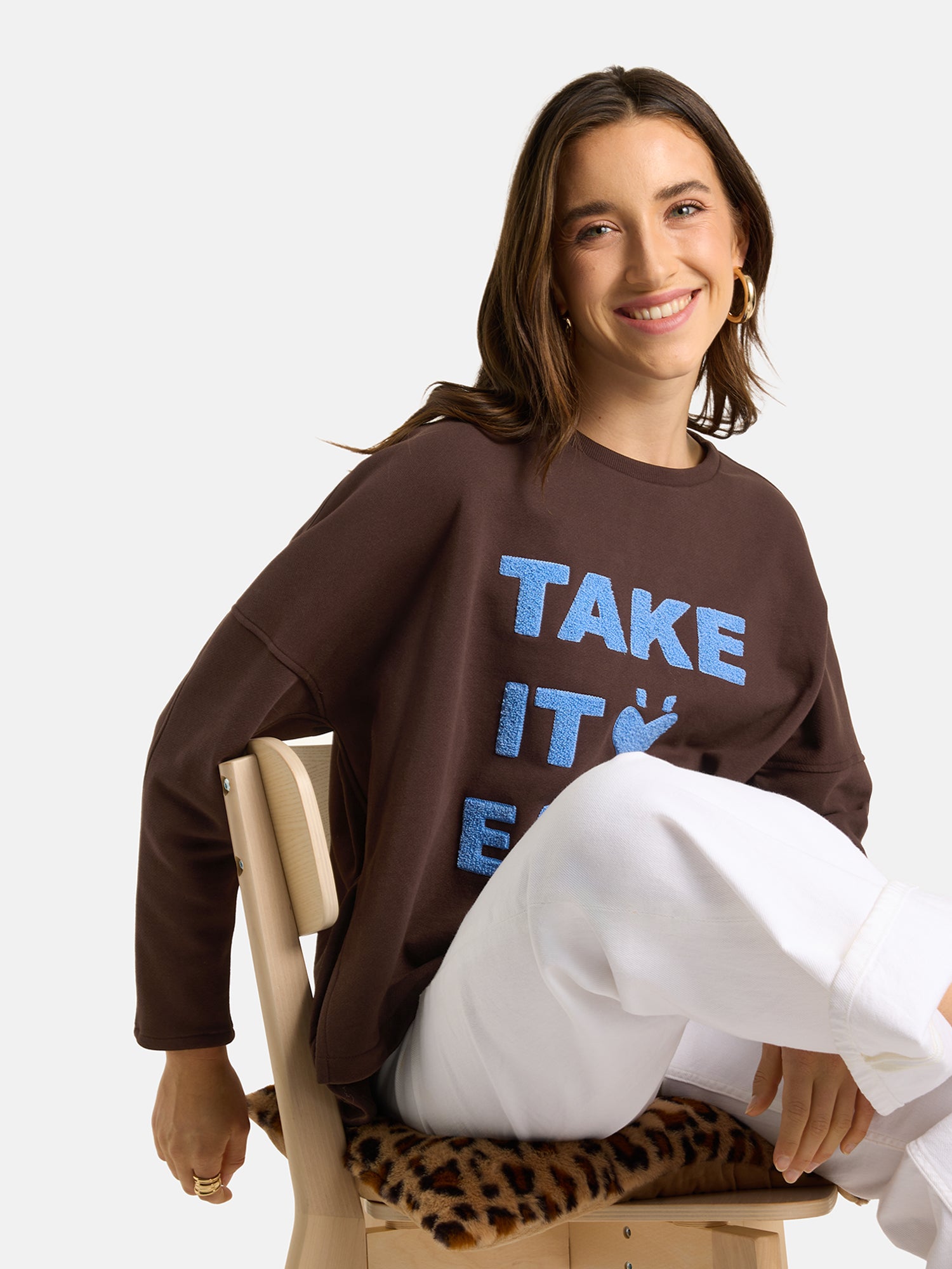 Sweatshirt "SmillaL" aus Baumwollmix