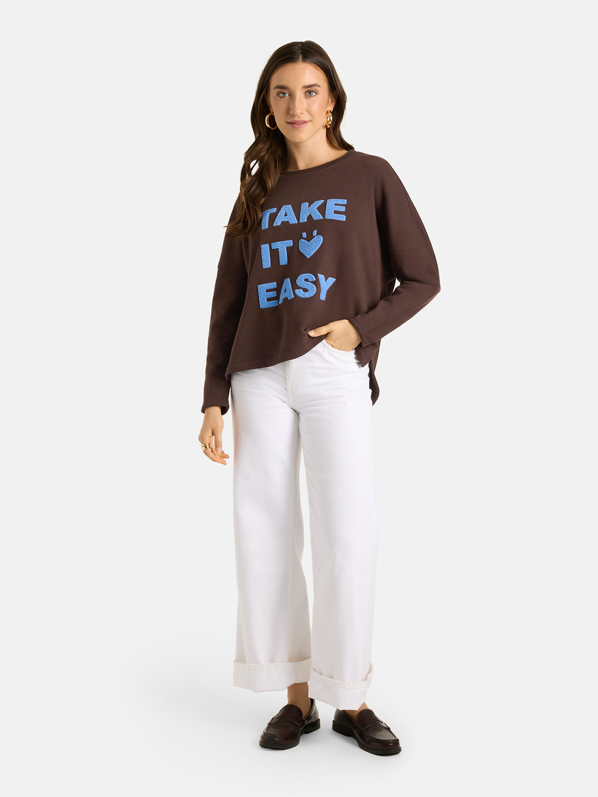 Sweatshirt "SmillaL" aus Baumwollmix