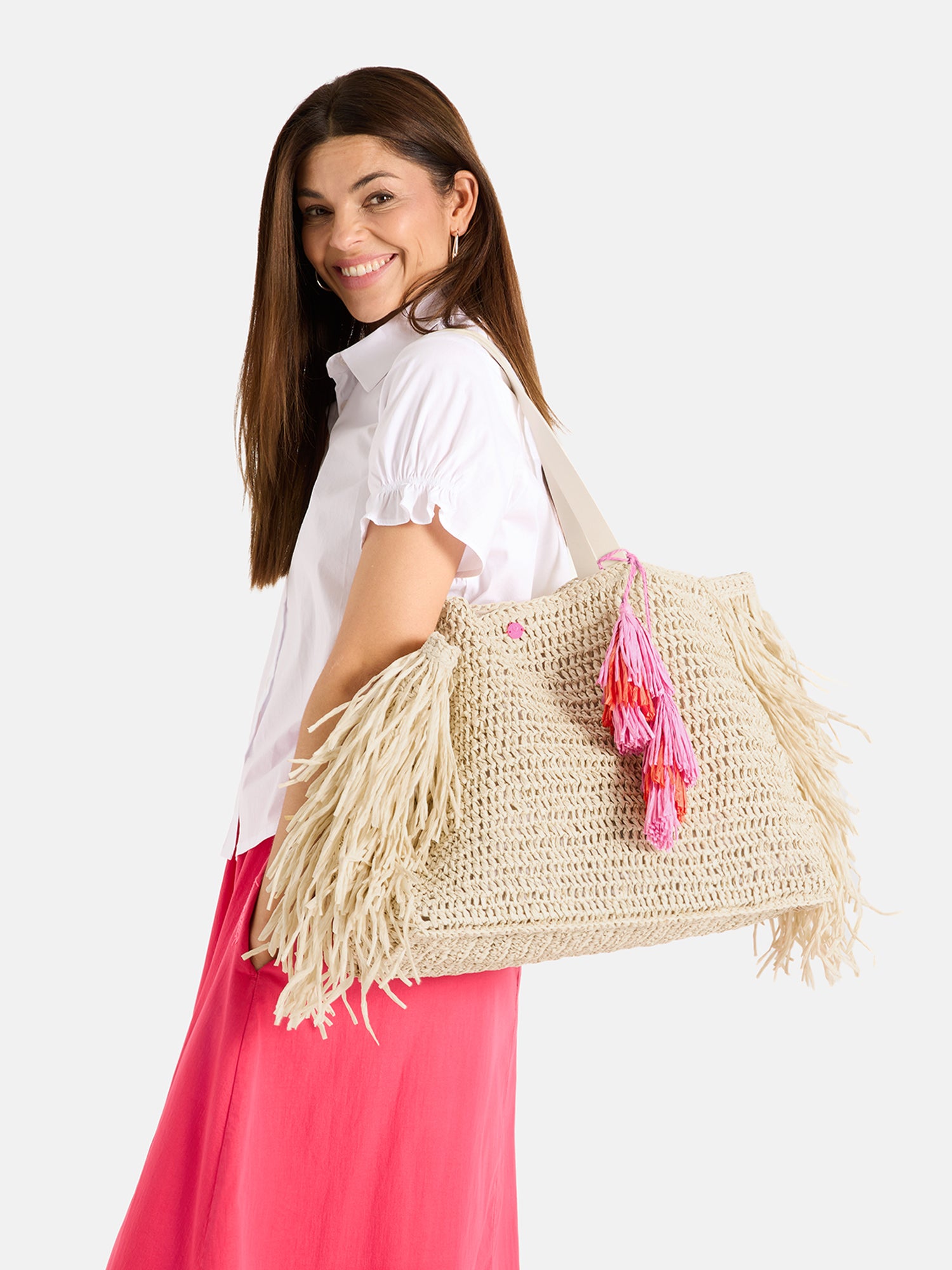 Tasche "StellaL" aus Papierstroh