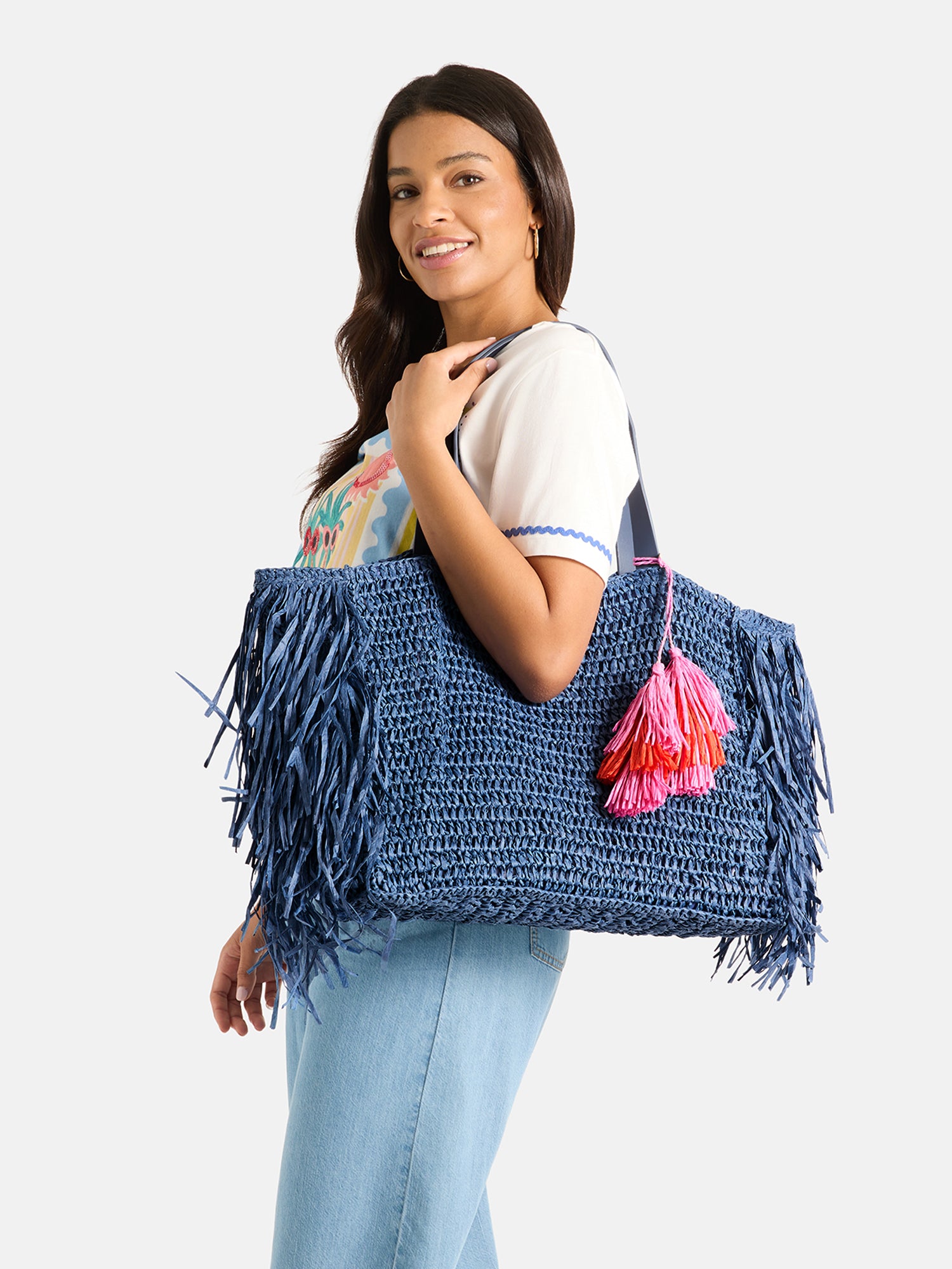 Tasche "StellaL" aus Papierstroh