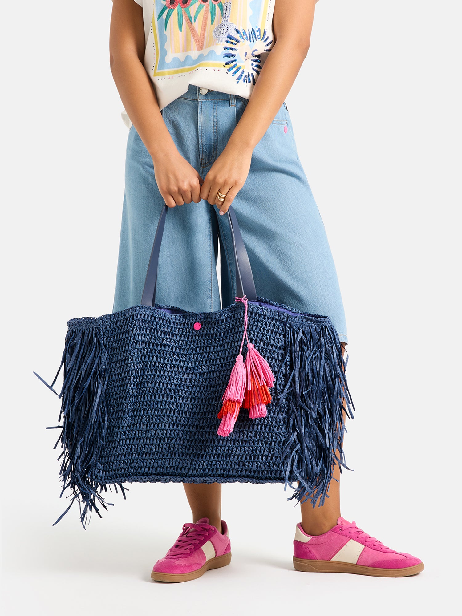 Tasche "StellaL" aus Papierstroh