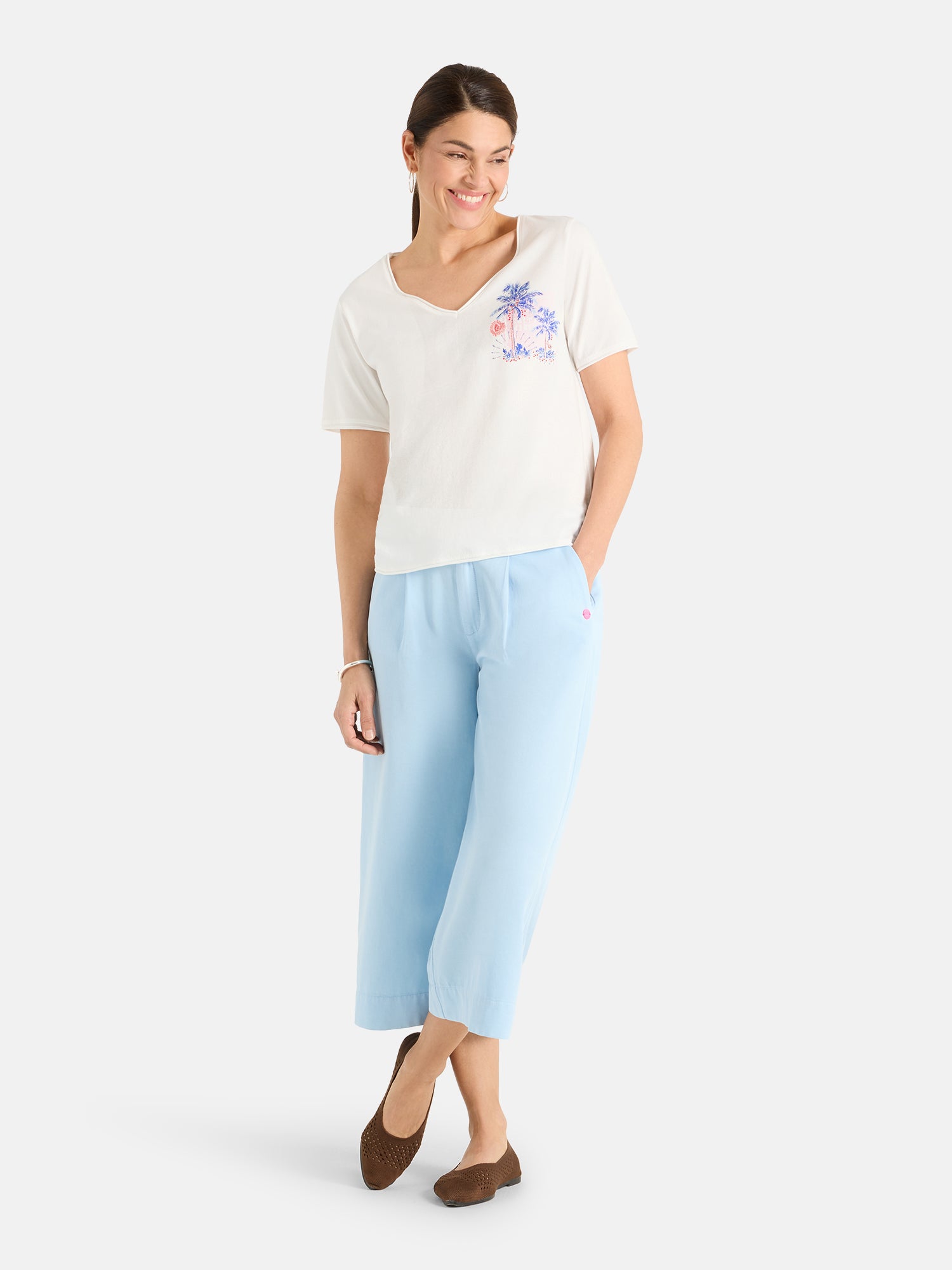 T-Shirt "VictoriaL" aus Baumwolle