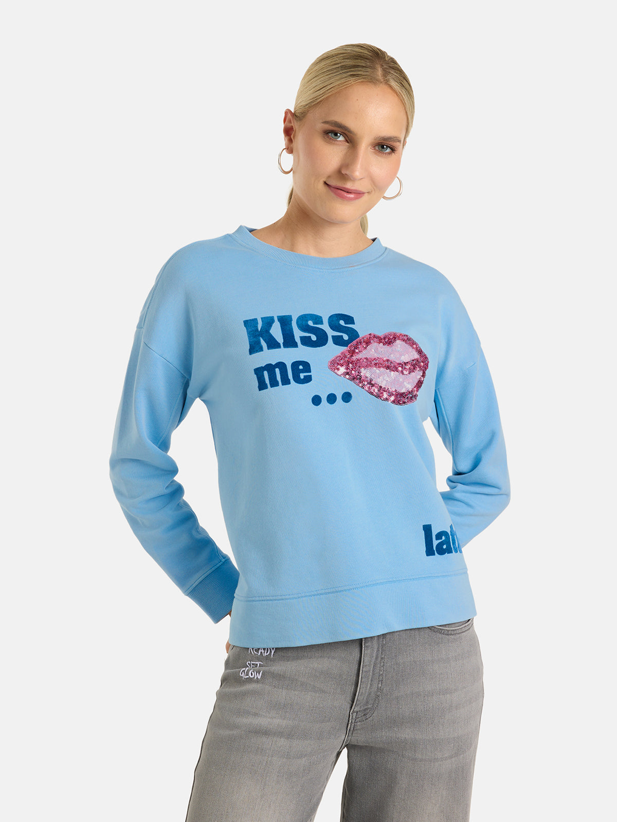 Sweatshirt "VioletL" aus Baumwolle