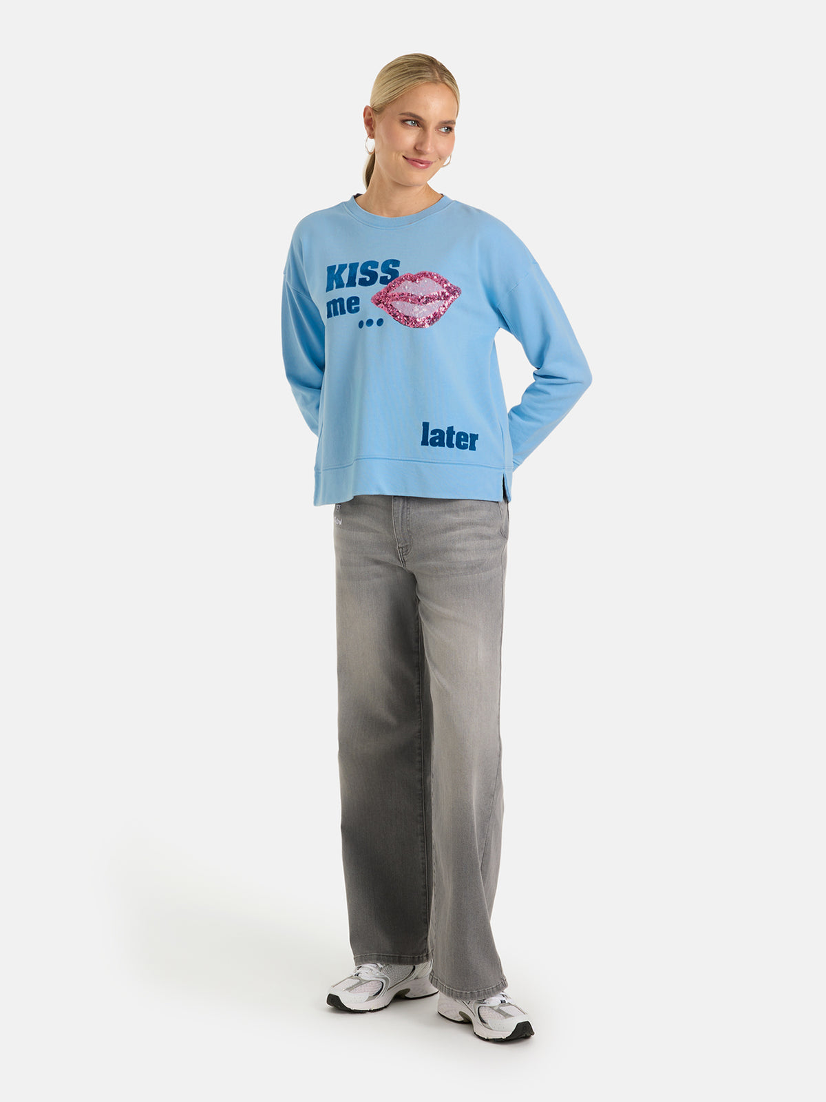 Sweatshirt "VioletL" aus Baumwolle
