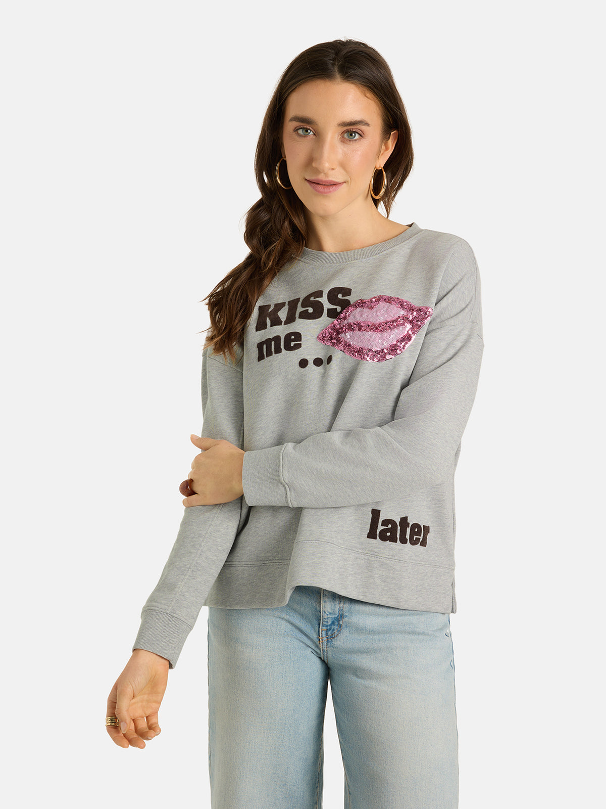 Sweatshirt "VioletL" aus Baumwolle