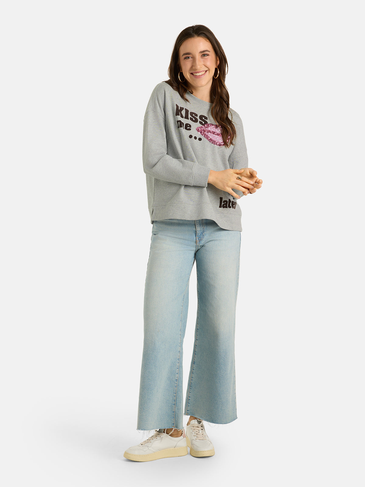 Sweatshirt "VioletL" aus Baumwolle