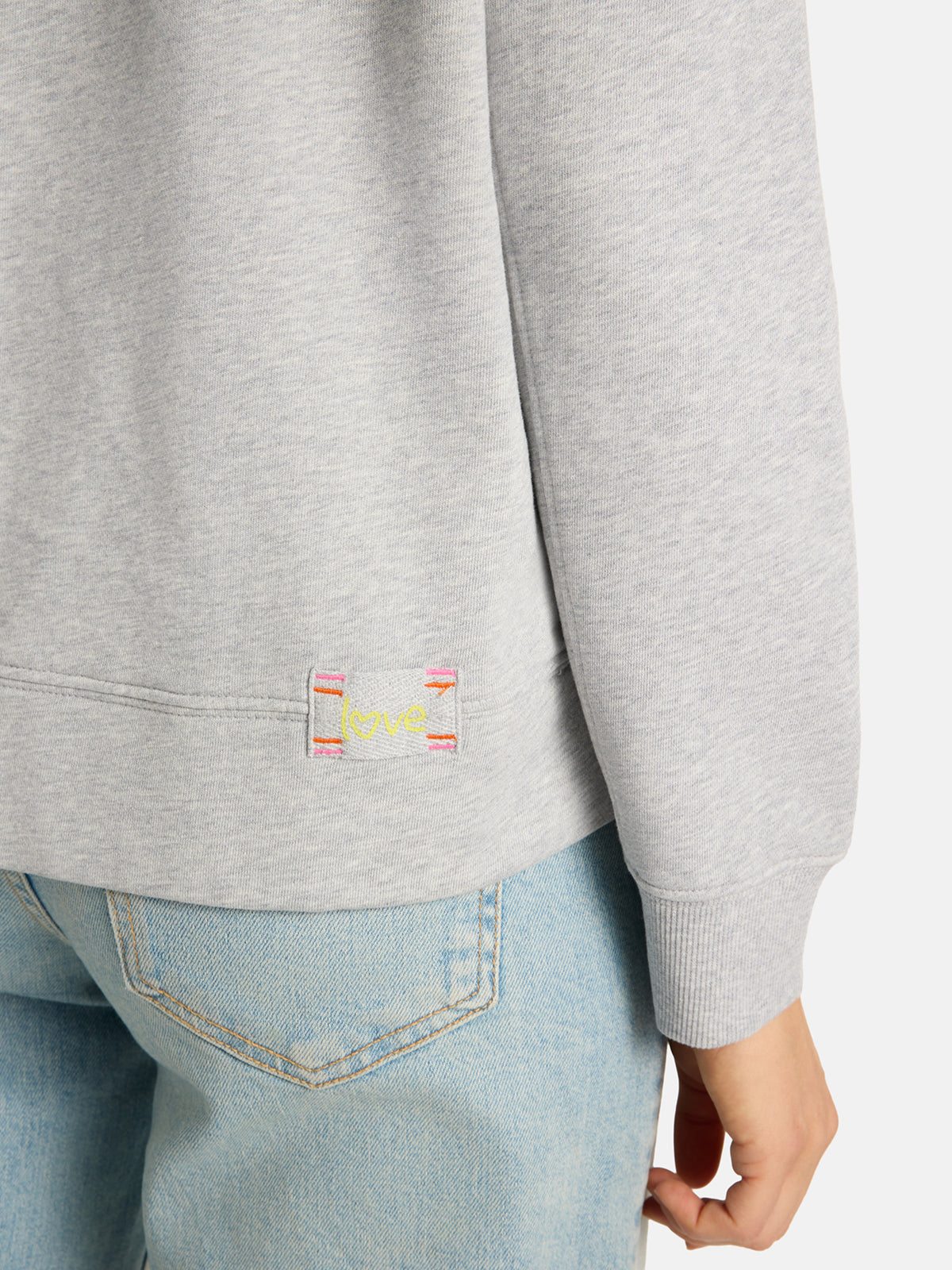 Sweatshirt "VioletL" aus Baumwolle