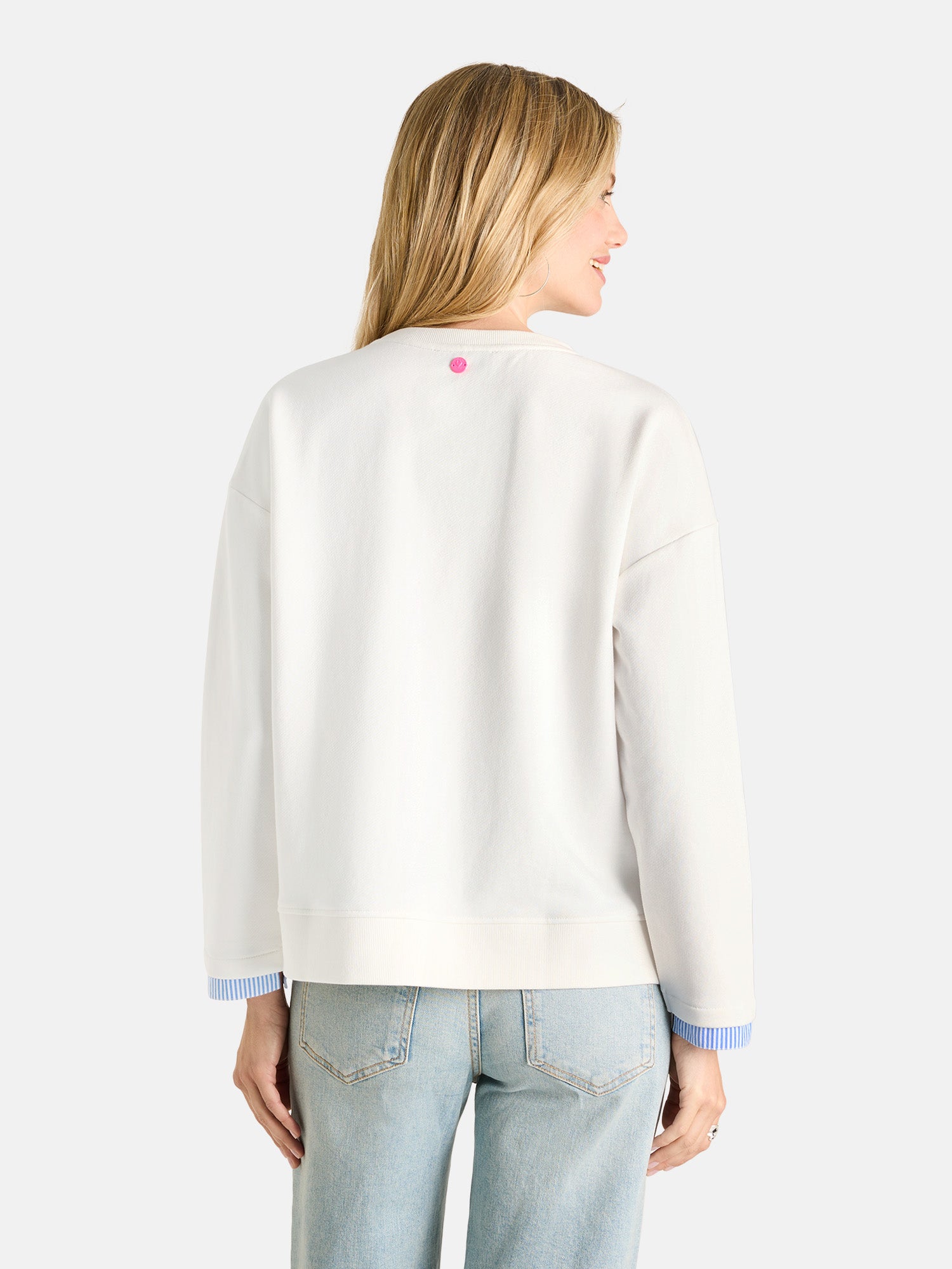 Sweatshirt "YamilaL" aus Baumwollmix
