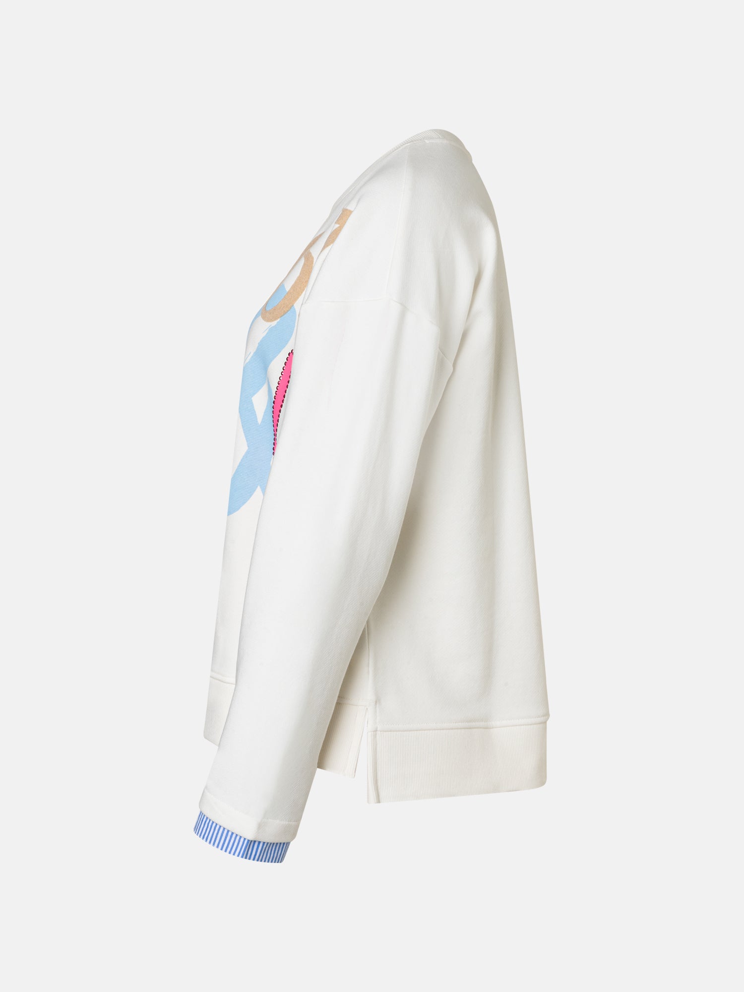 Sweatshirt "YamilaL" aus Baumwollmix