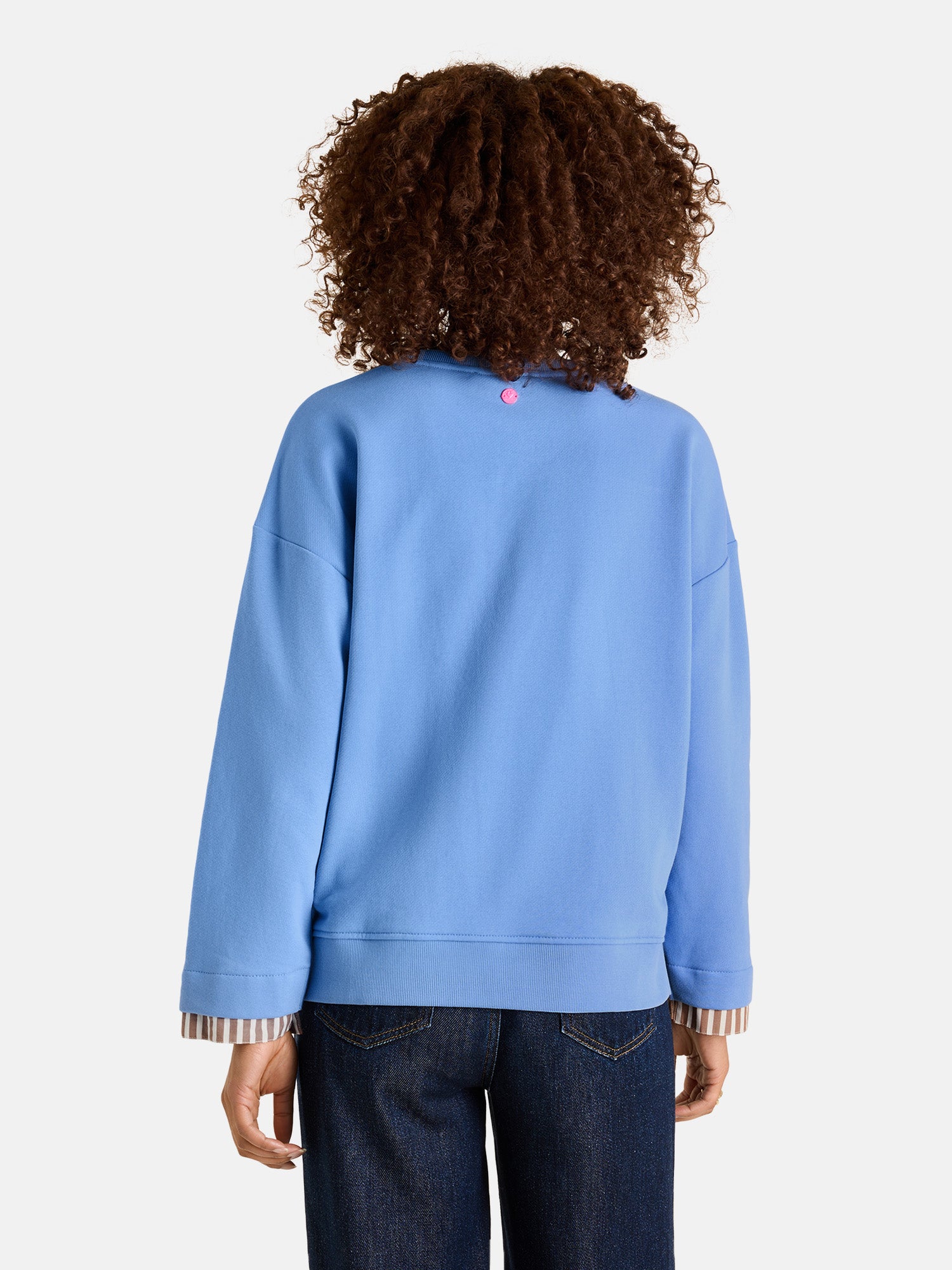 Sweatshirt "YamilaL" aus Baumwollmix