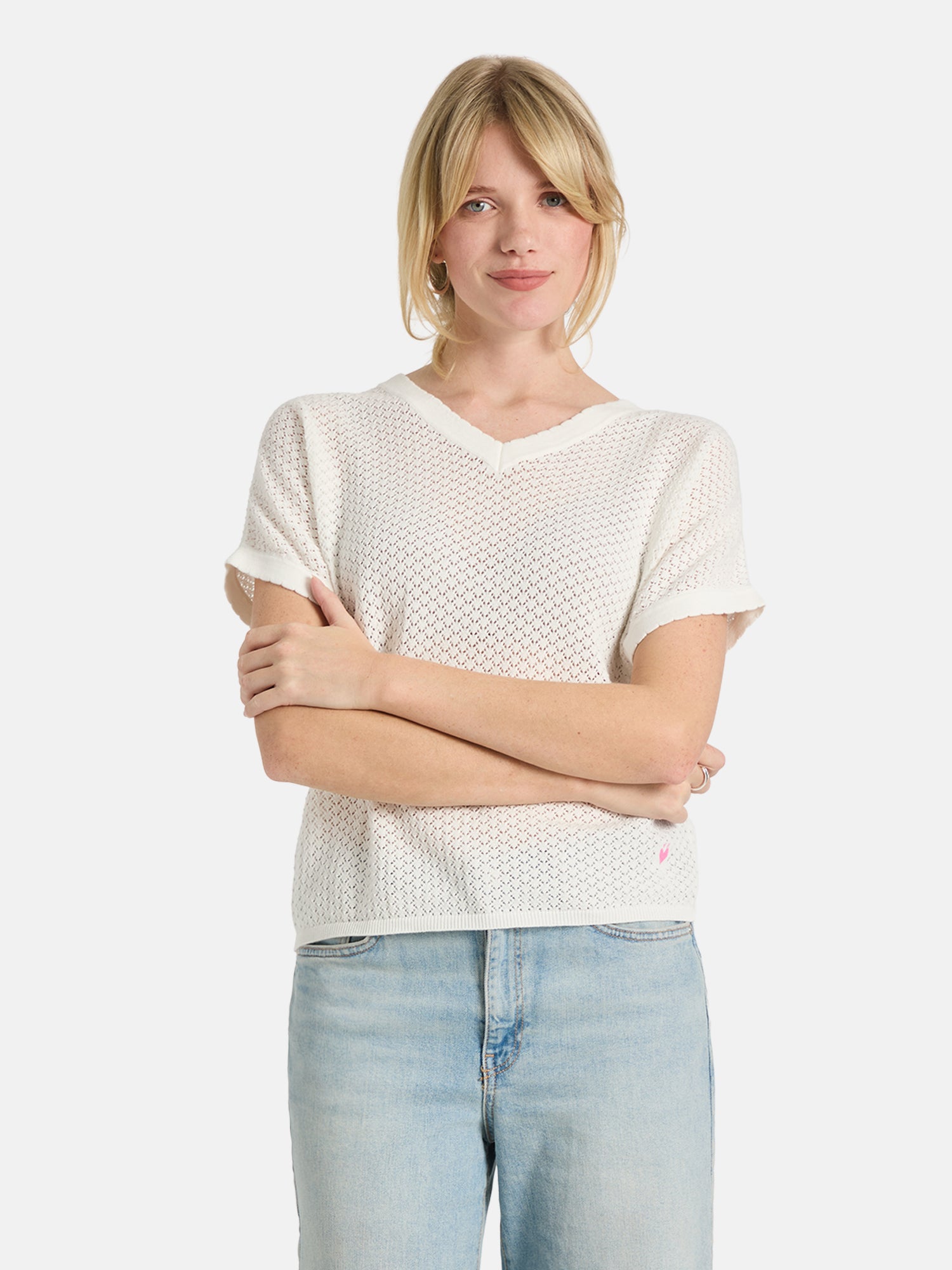 Strickshirt "ZabrinaL"  aus Baumwolle