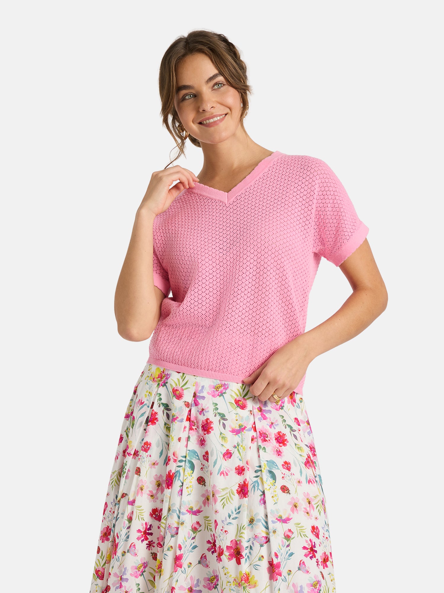 Strickshirt "ZabrinaL"  aus Baumwolle