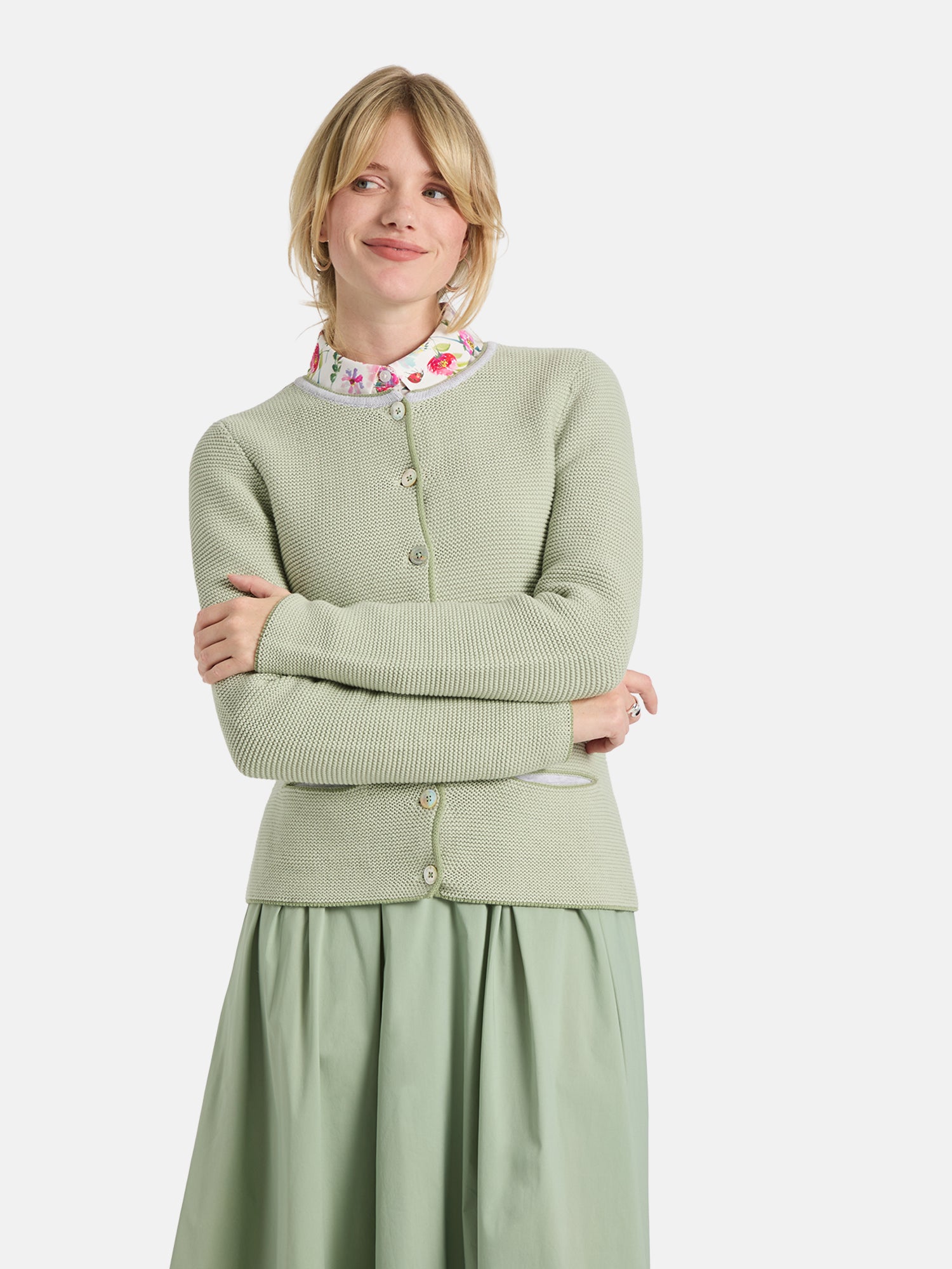 Strickcardigan "ZaraL" aus Baumwolle