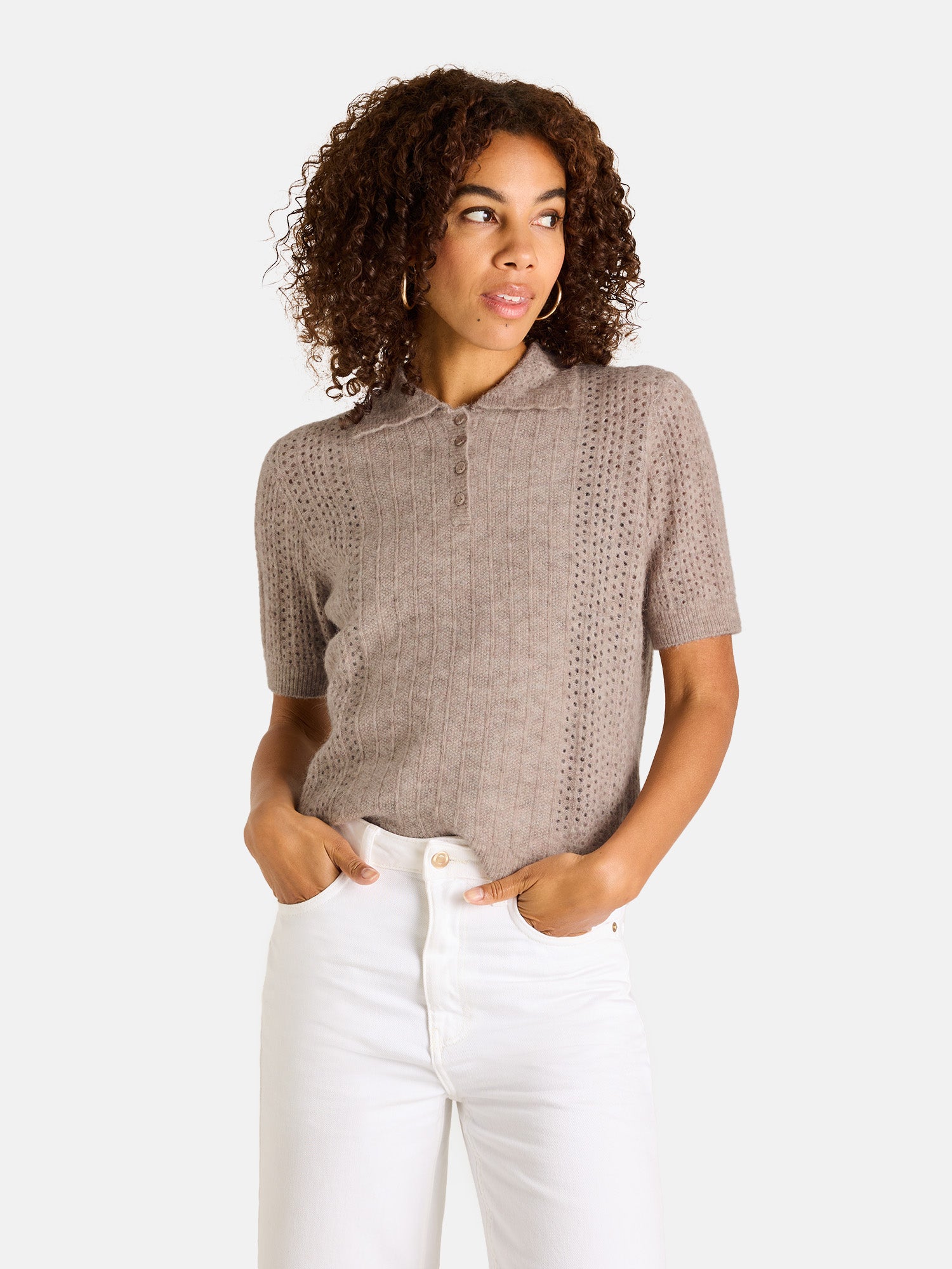 Strickpolo "ZigridL" aus Alpakamix
