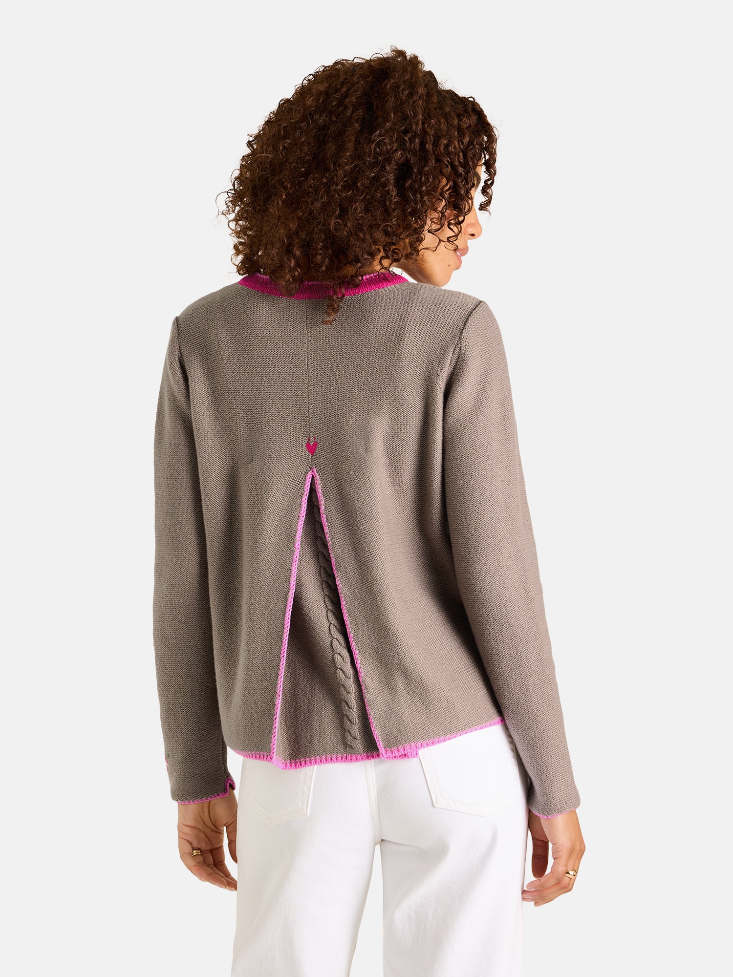 Strickjacke "ZippaL" mit Wolle