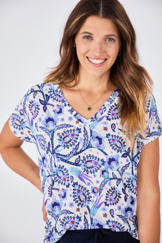 Kurzarm Sommer-Shirt mit Print