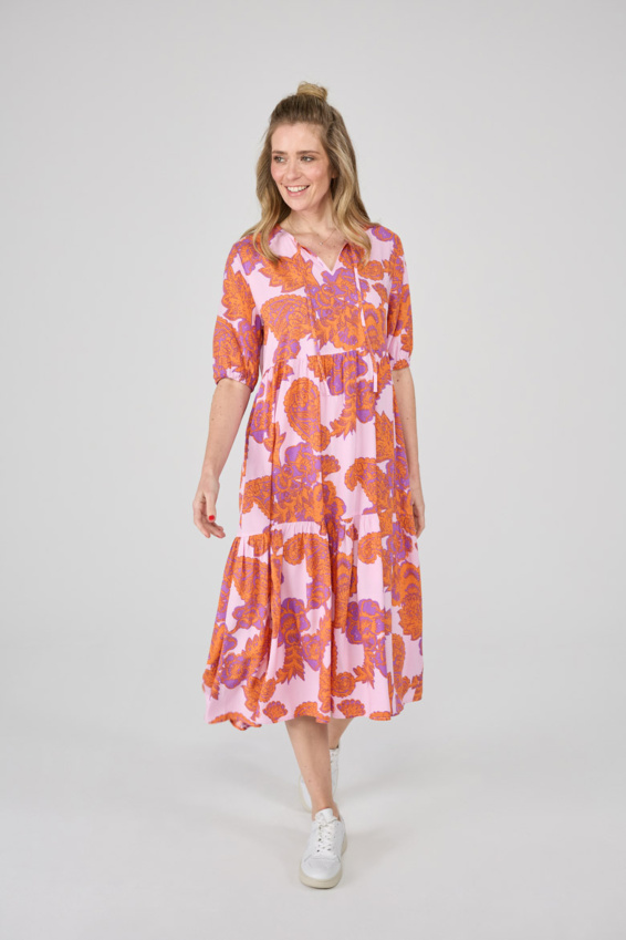 V-Ausschnitt Kleid Paisley Flowers online kaufen bei LIEBLINGSSTÜCK